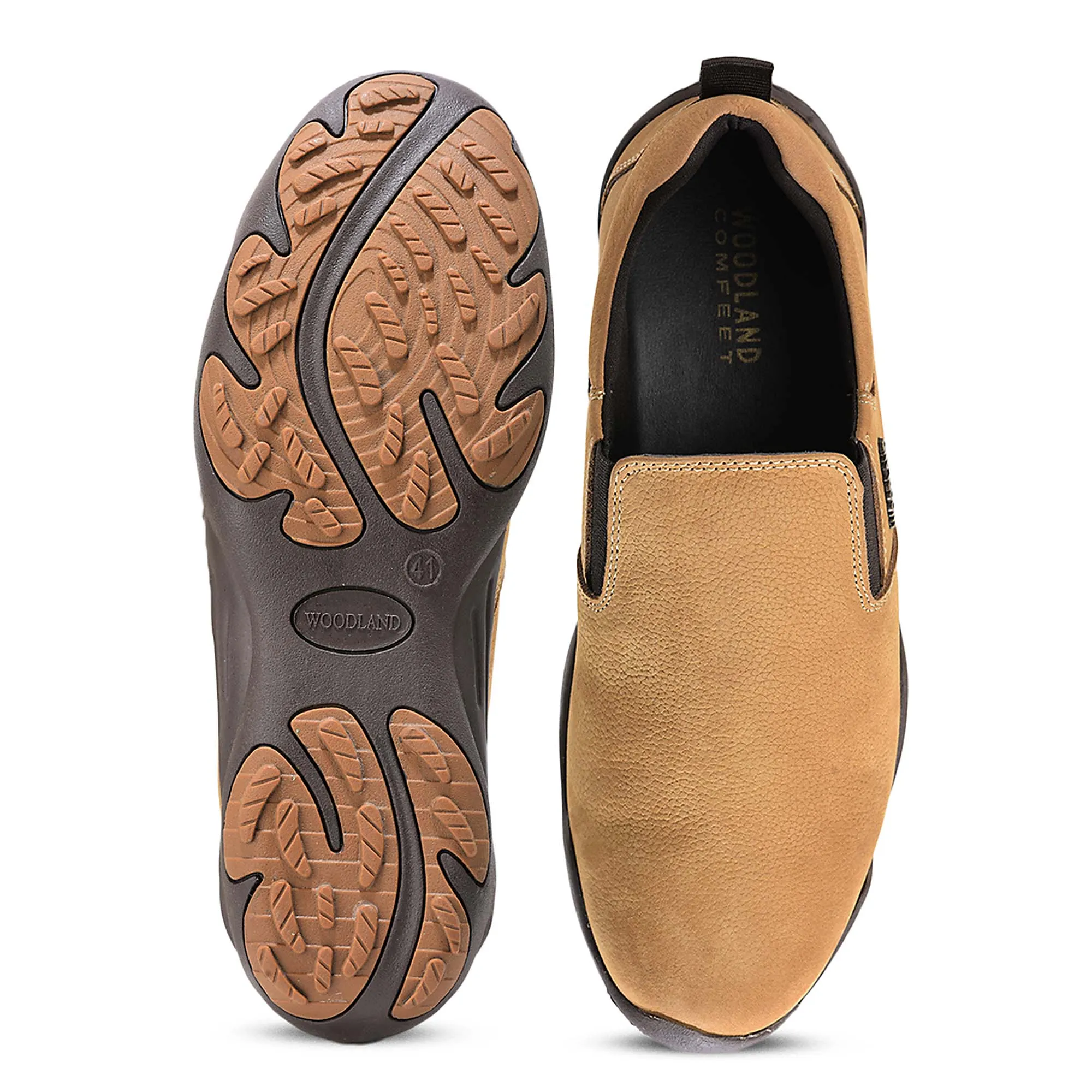 Woodland Men Camel Softy Print Casual Shoes 9