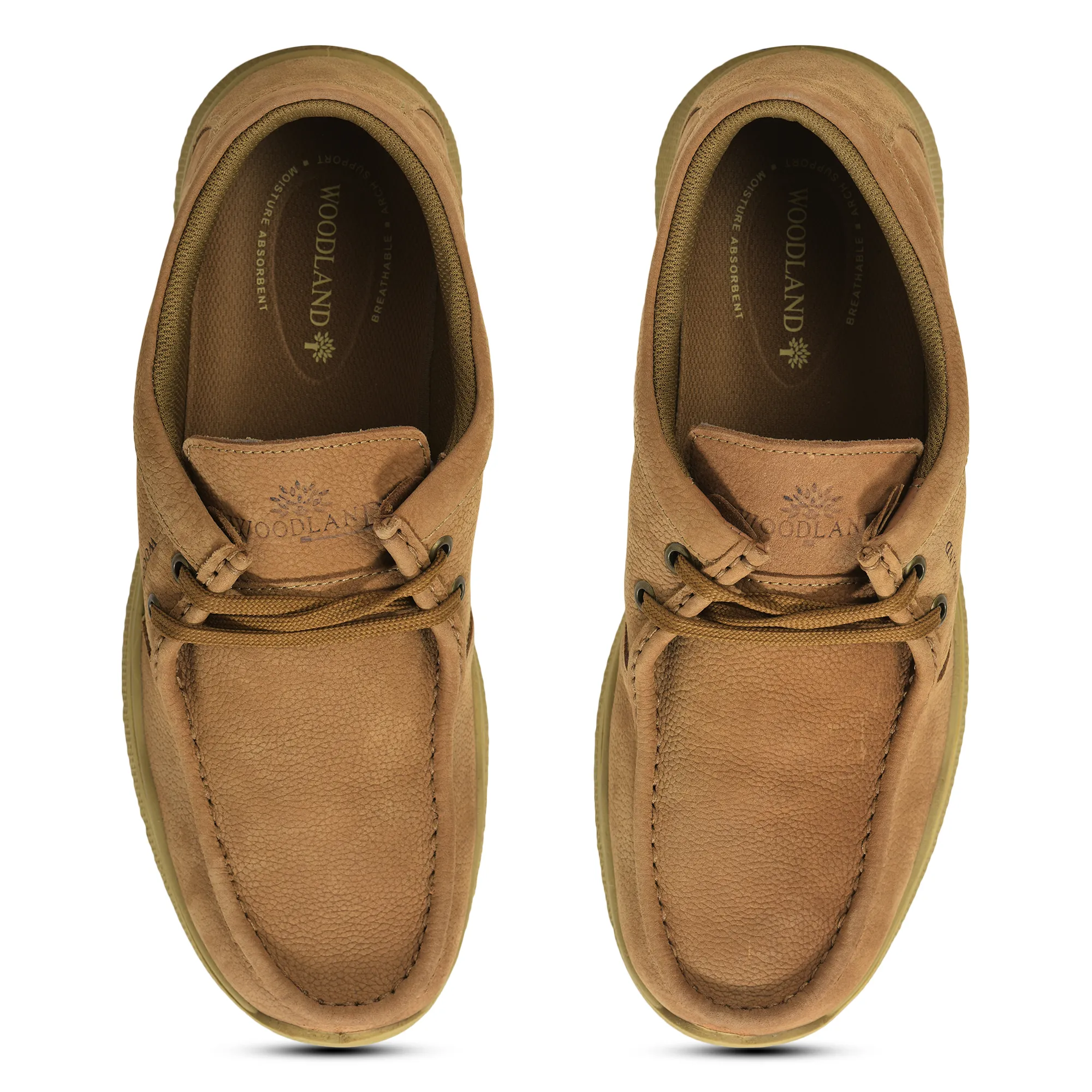 Woodland Camel Derby Mens Lace up Shoes - Thumbnail 2