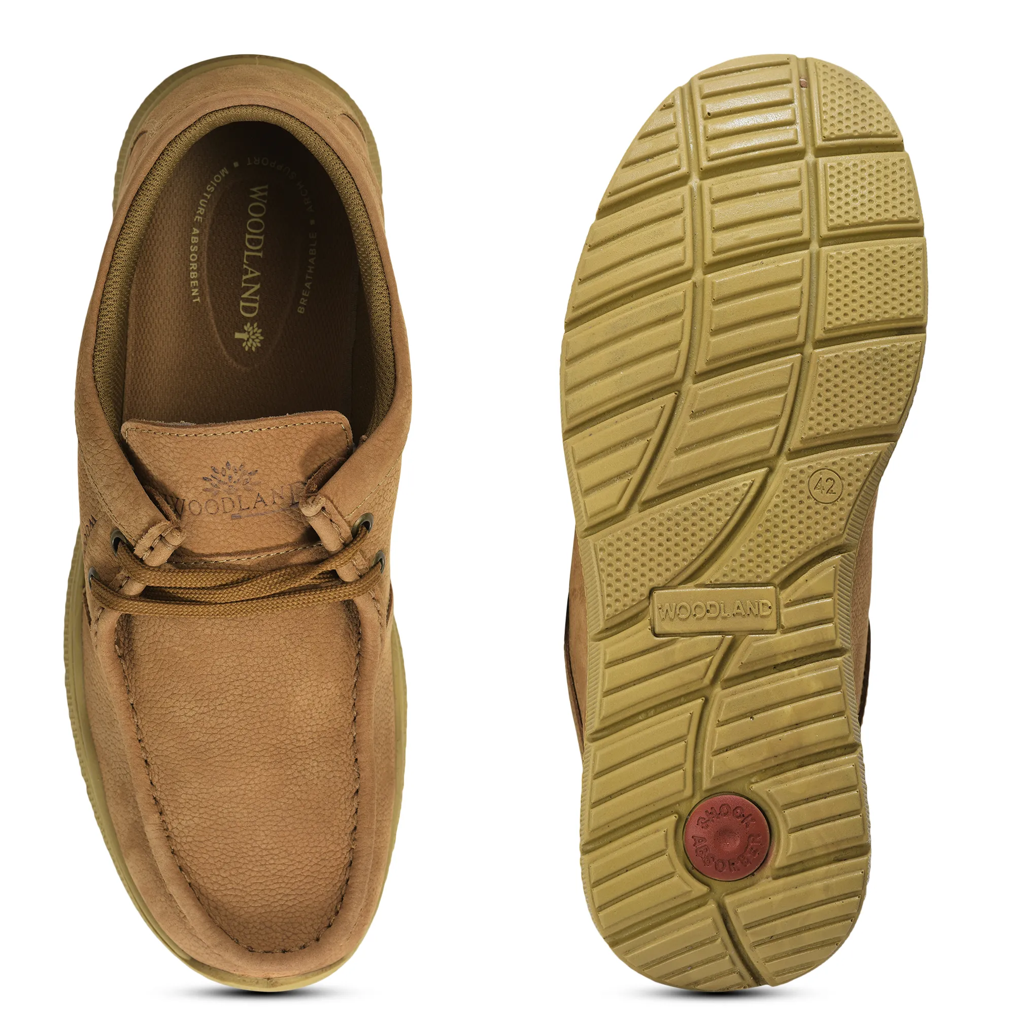 Woodland Camel Derby Mens Lace up Shoes - Thumbnail 7