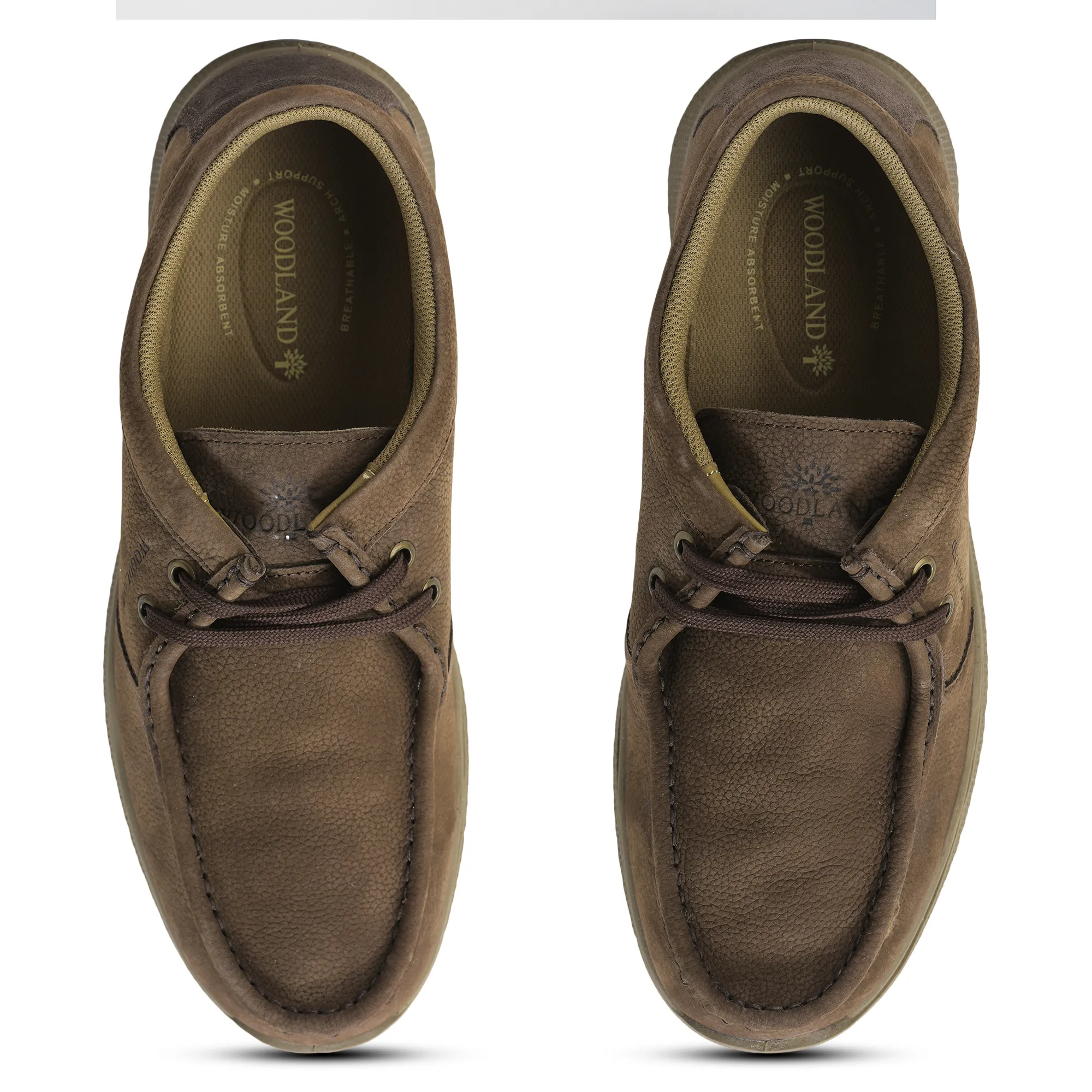 Woodland Dark Brown Derby Mens Lace up Shoes - Thumbnail 2