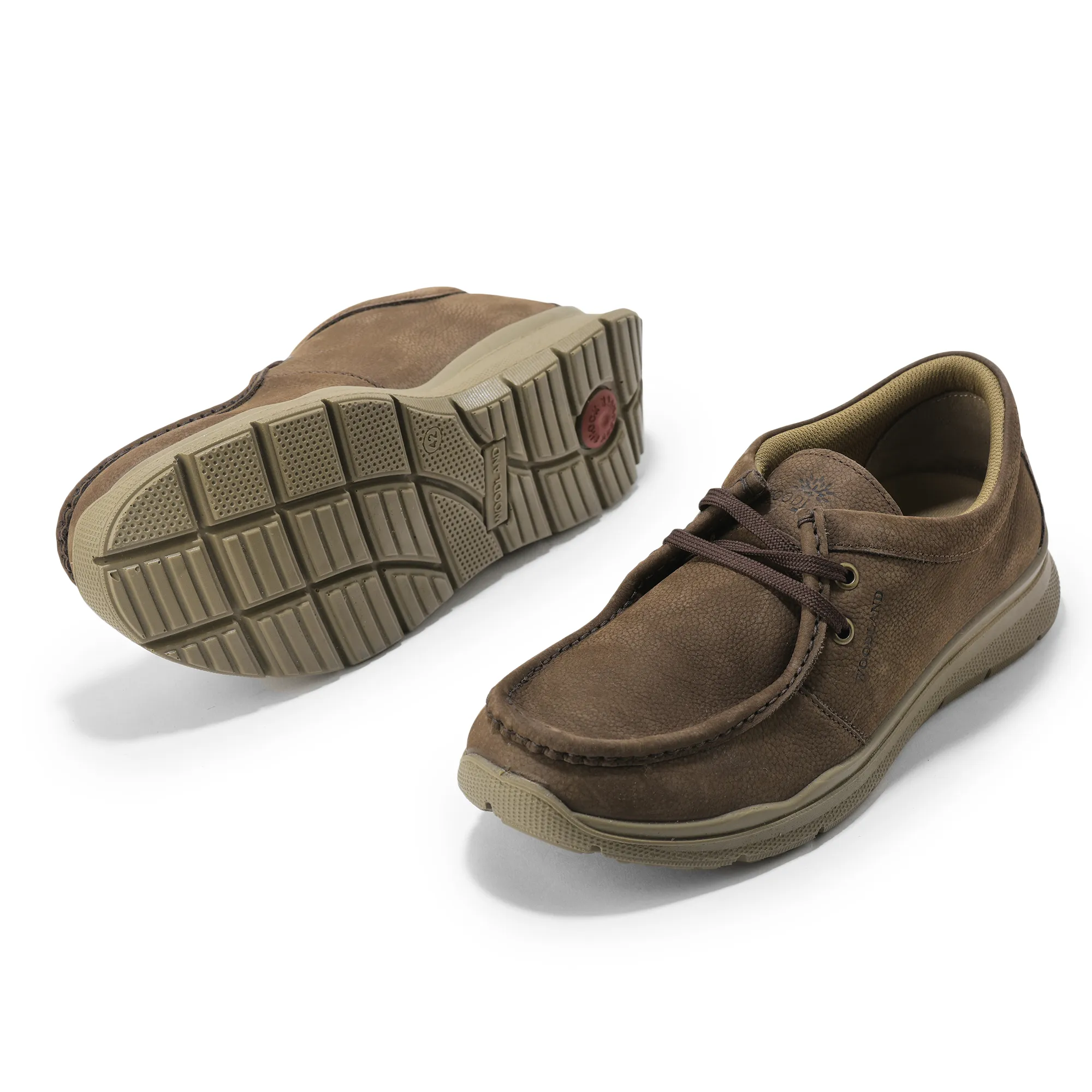 Woodland Dark Brown Derby Mens Lace up Shoes - Thumbnail 4