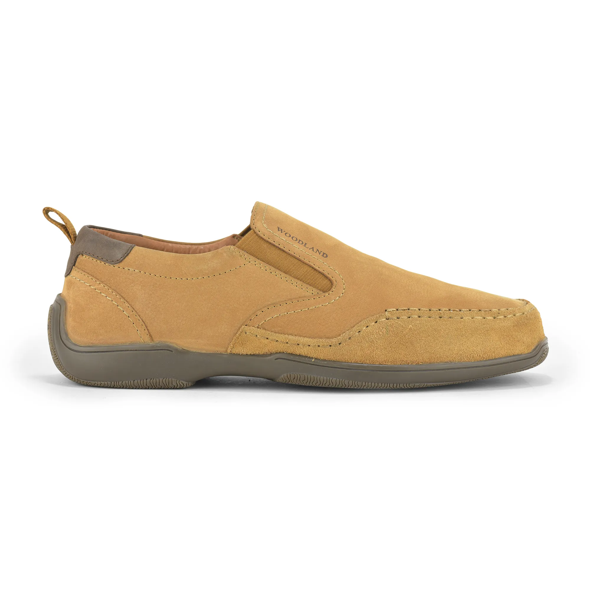 Woodland Men Camel Casual Slip On Shoes - Thumbnail 2