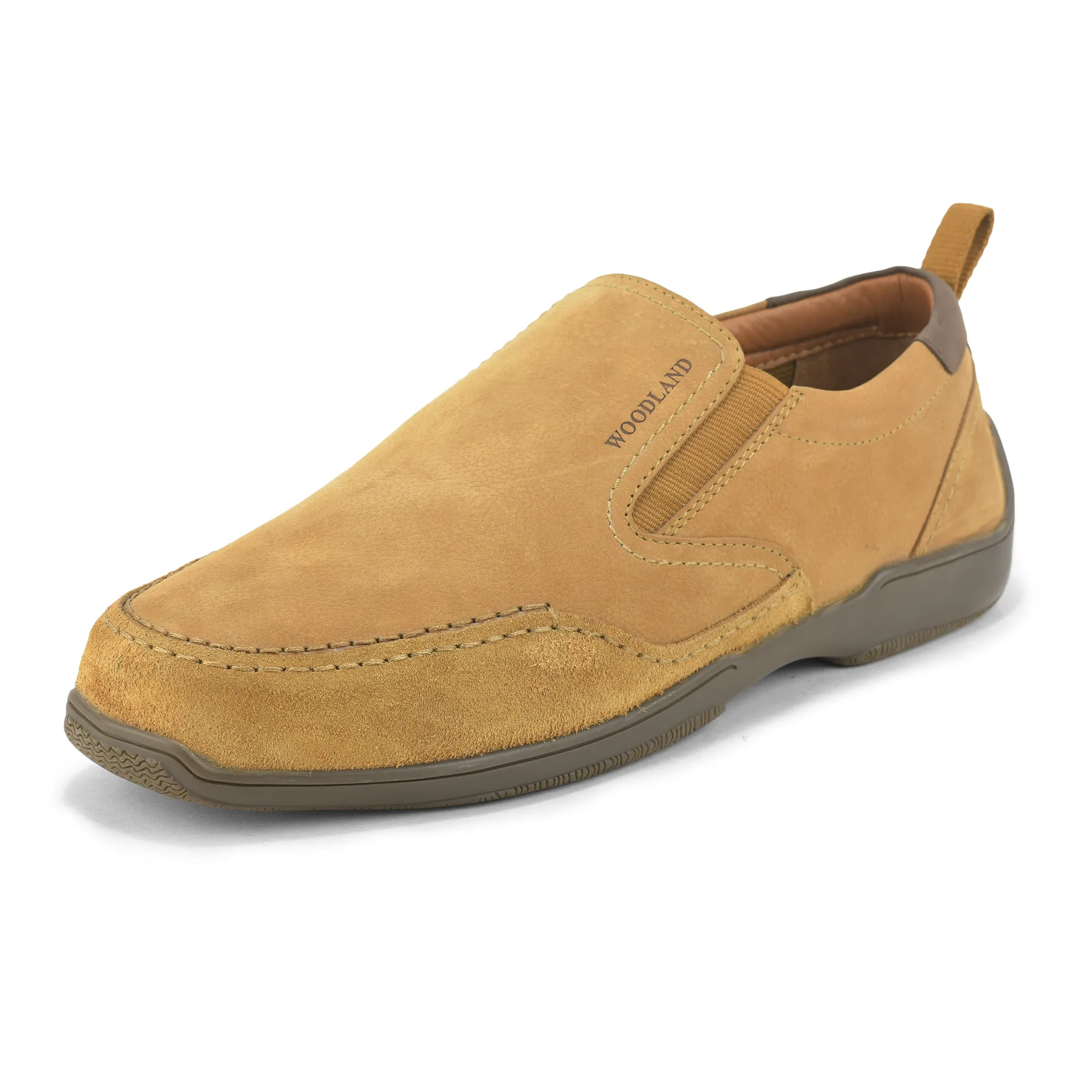Woodland Men Camel Casual Slip On Shoes - Thumbnail 3
