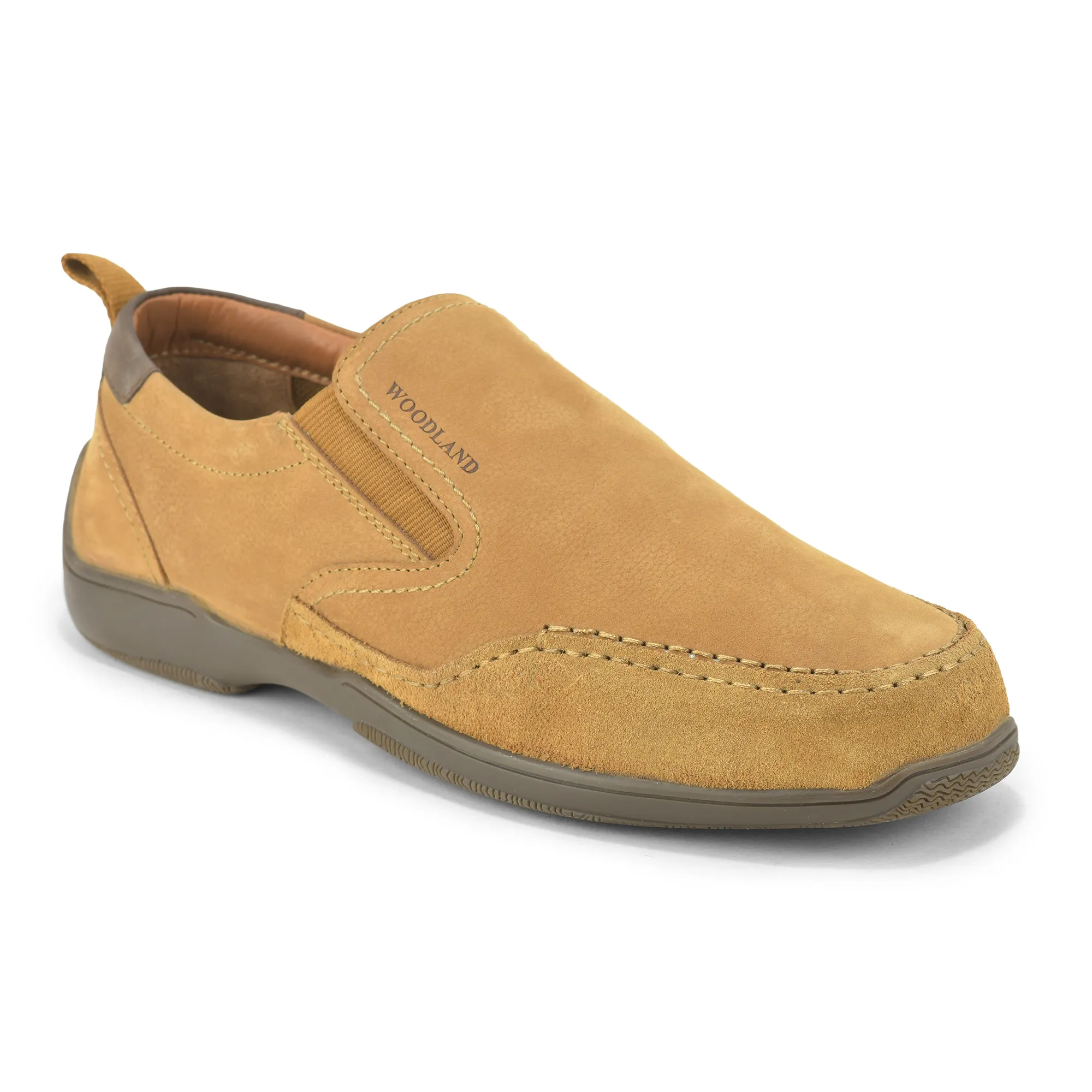 Woodland Men Camel Casual Slip On Shoes - Thumbnail 4