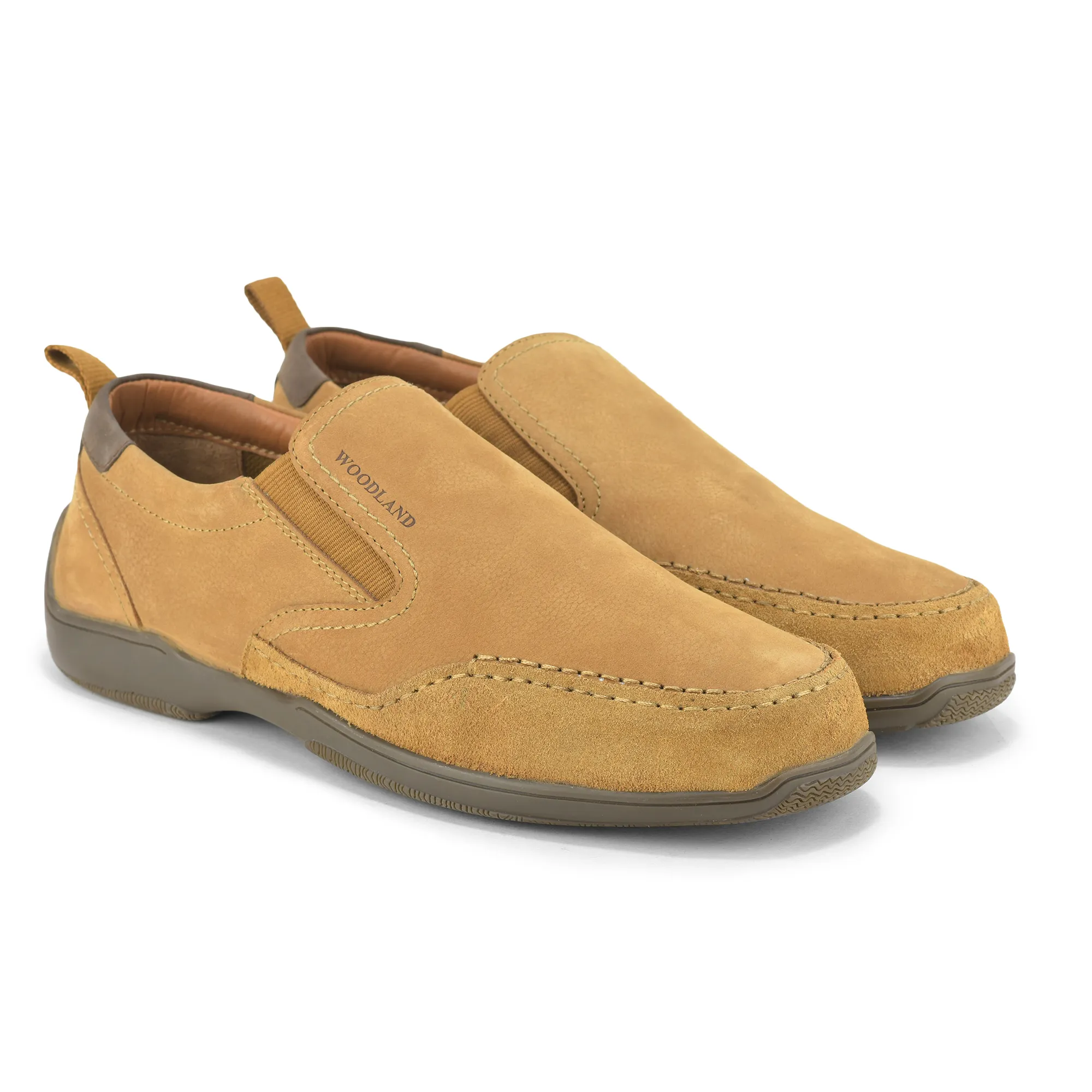 Woodland Men Camel Casual Slip On Shoes - Thumbnail 9