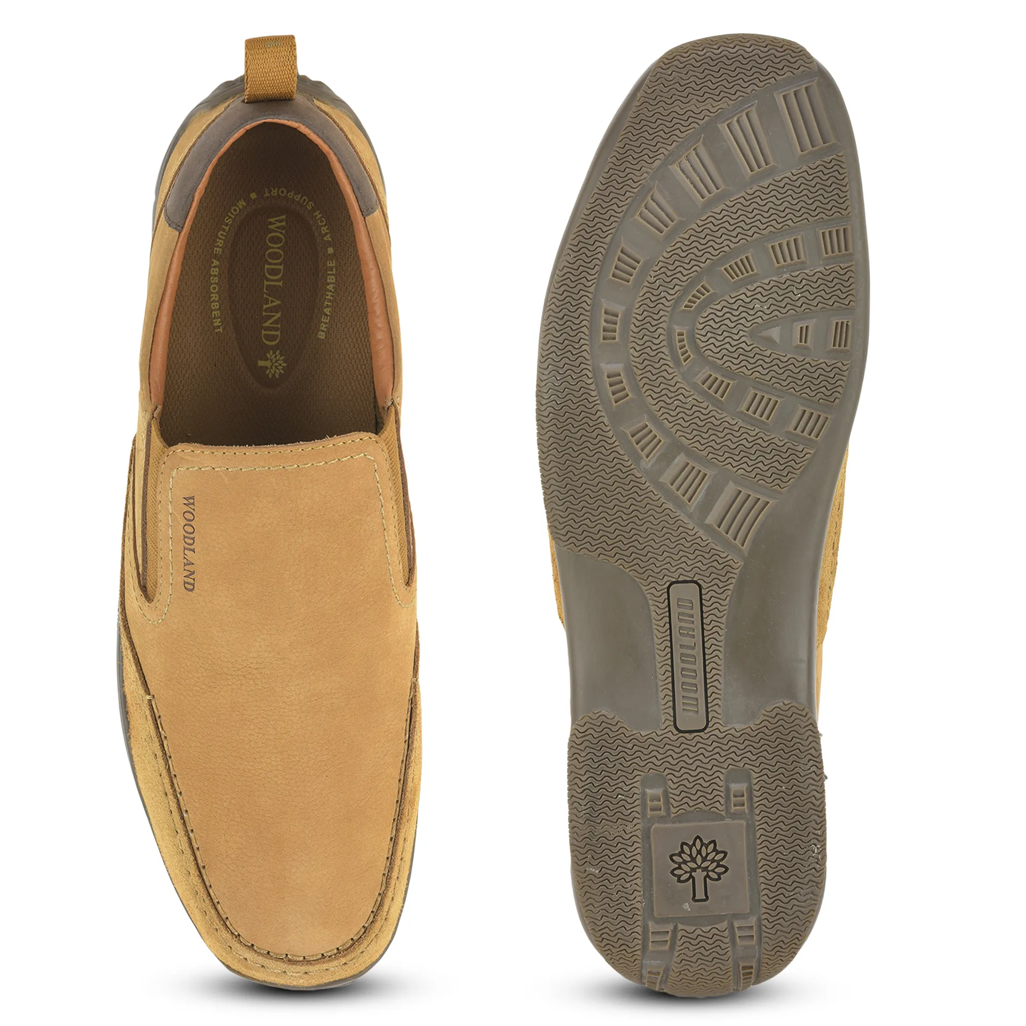 Woodland Men Camel Casual Slip On Shoes - Thumbnail 10