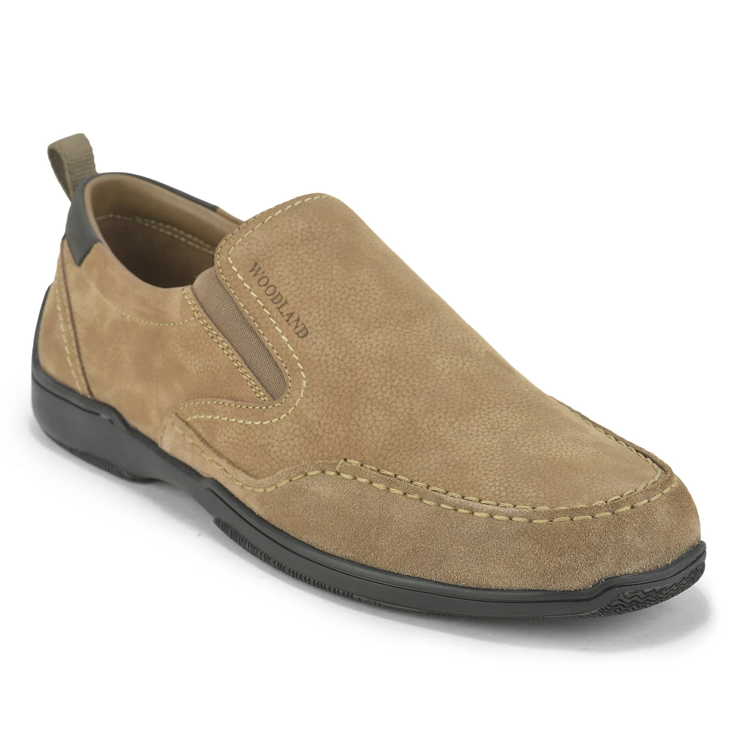 Woodland Men Dubai Khaki Casual Slip On Shoes - Thumbnail 4