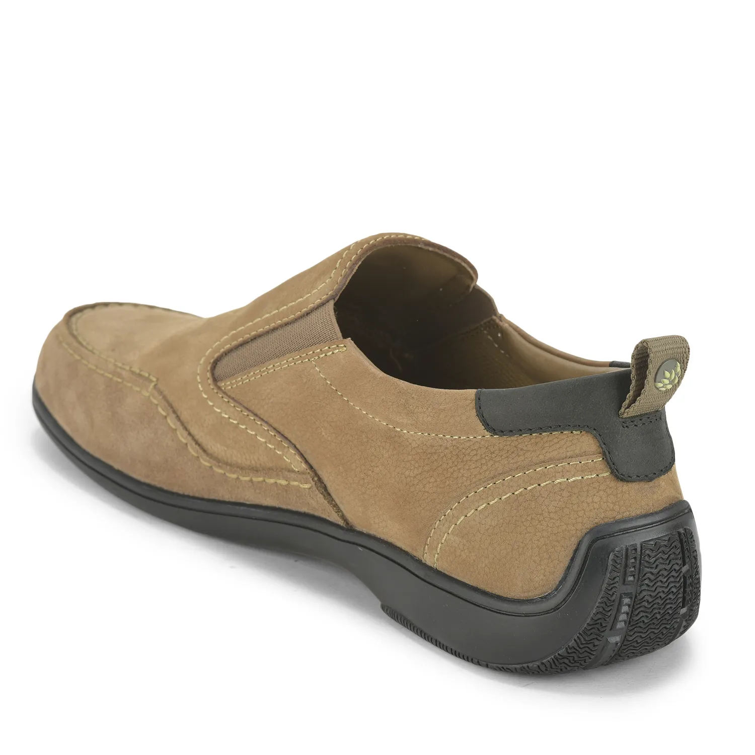 Woodland Men Dubai Khaki Casual Slip On Shoes - Thumbnail 8