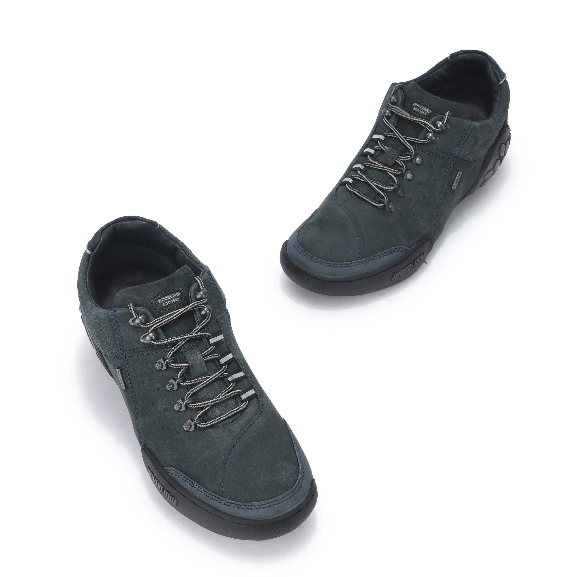 Dark Navy Casual Lace Up Shoes For Men - Thumbnail 2