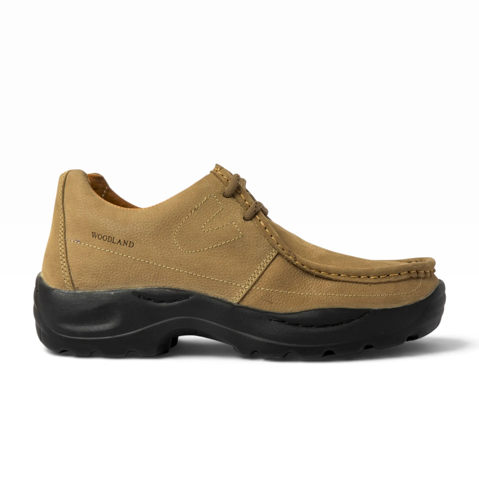 KHAKI casual leather shoes - Thumbnail 2