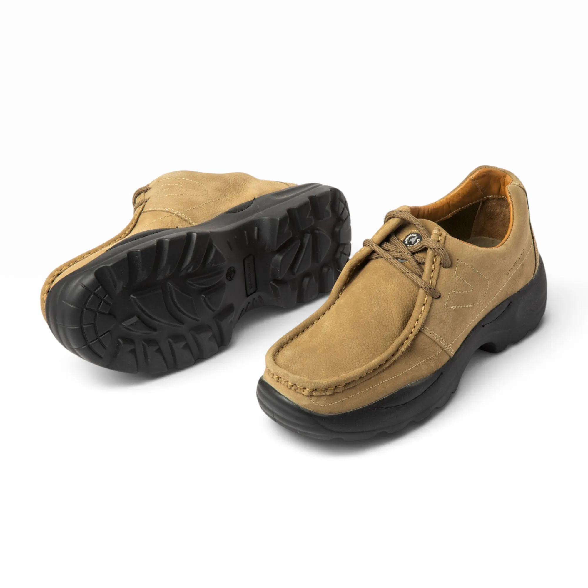 KHAKI casual leather shoes - Thumbnail 12