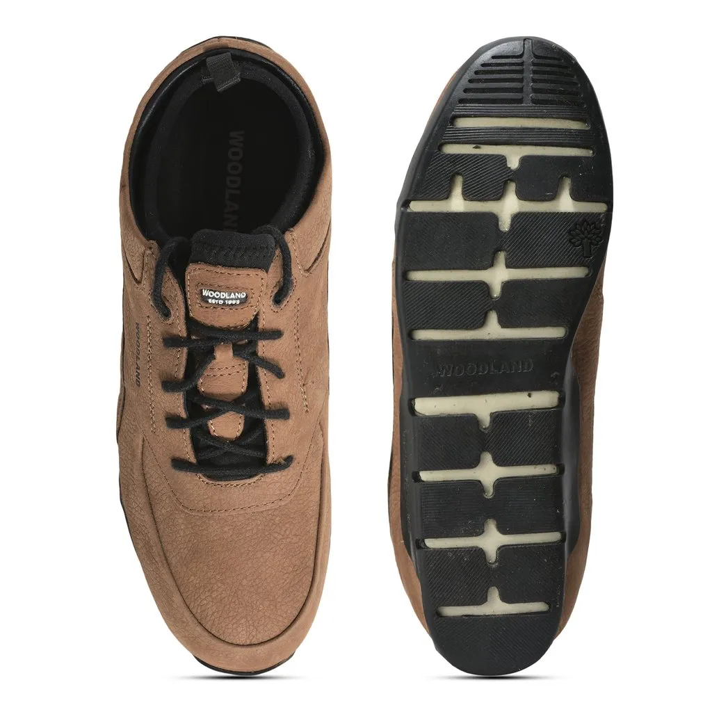 Cashew Brown Casual Laces Shoes For Men - Thumbnail 7