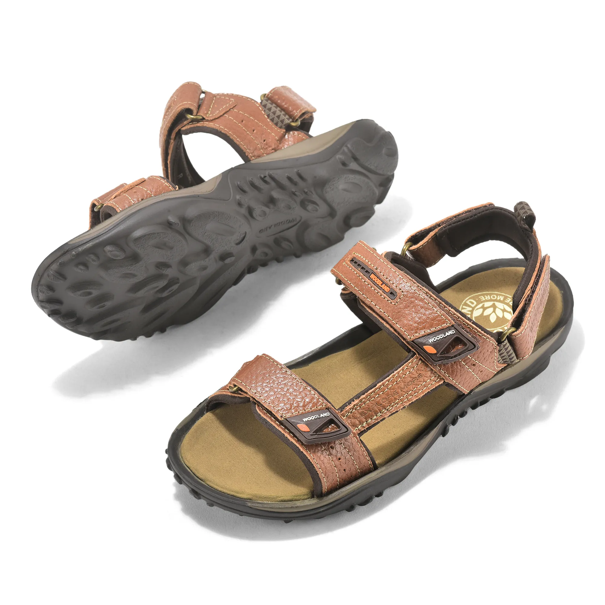 Softy Tan Sandal For Men - Thumbnail 5