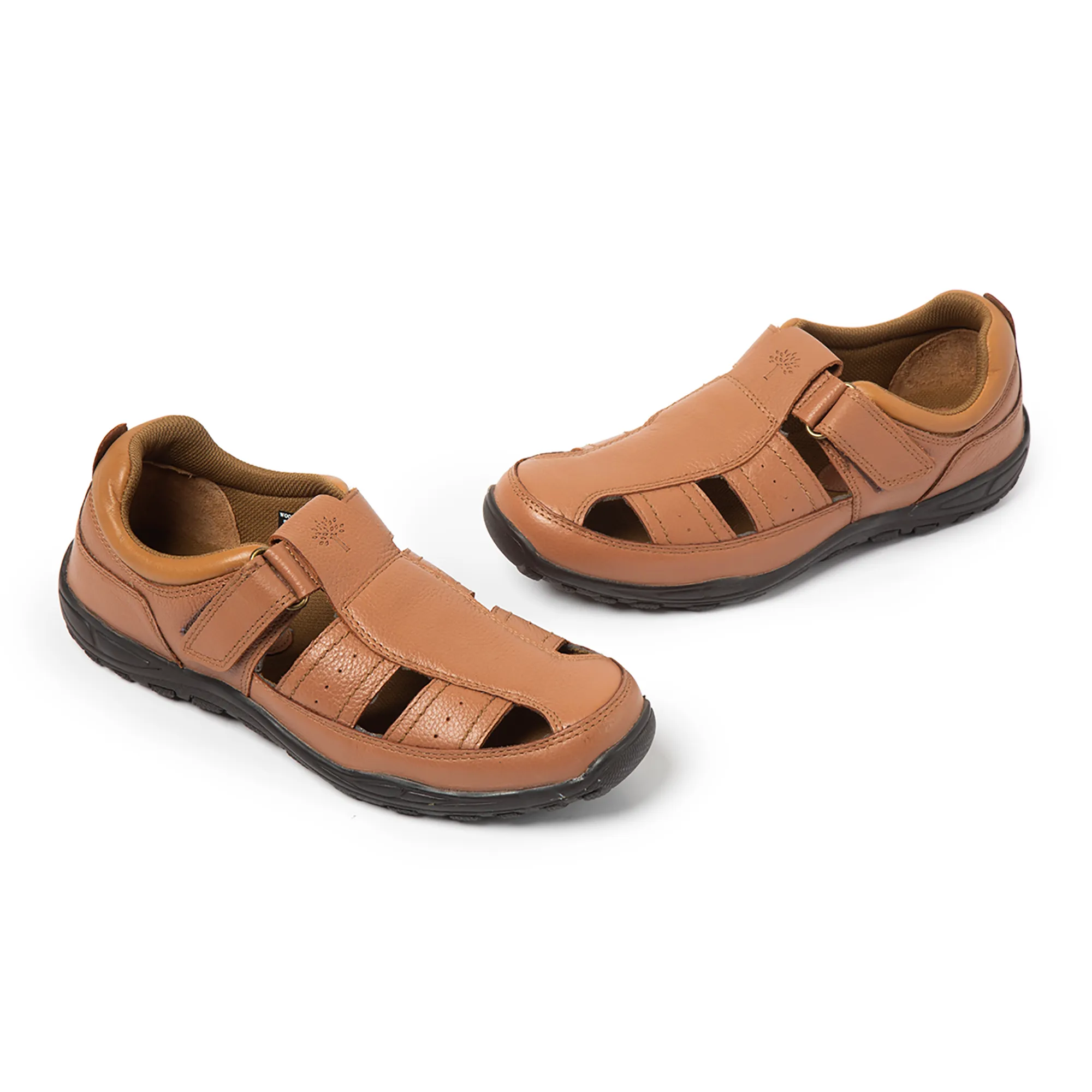 Tan Sandal For Men - Thumbnail 8