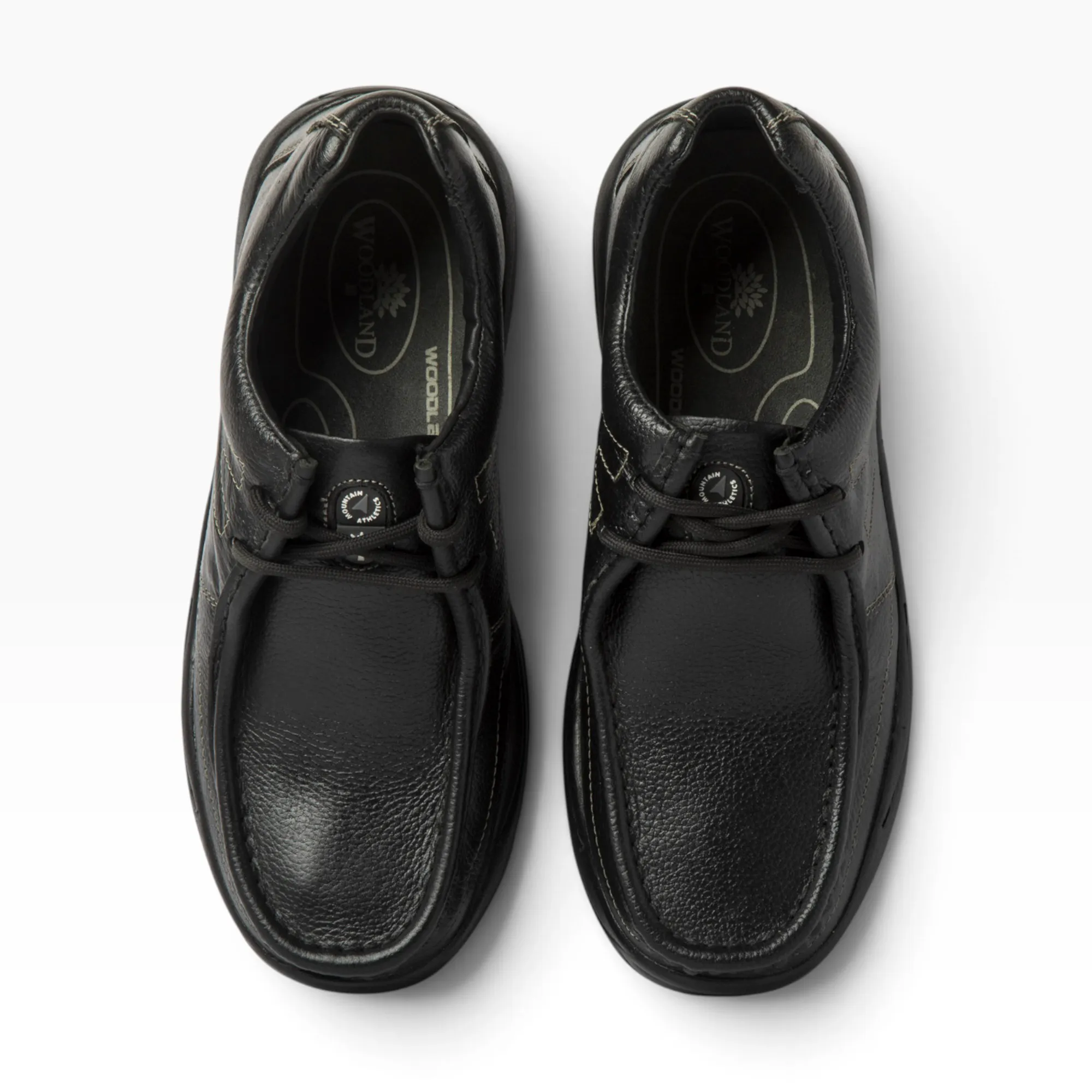 BLACK casual leather shoes - Thumbnail 10