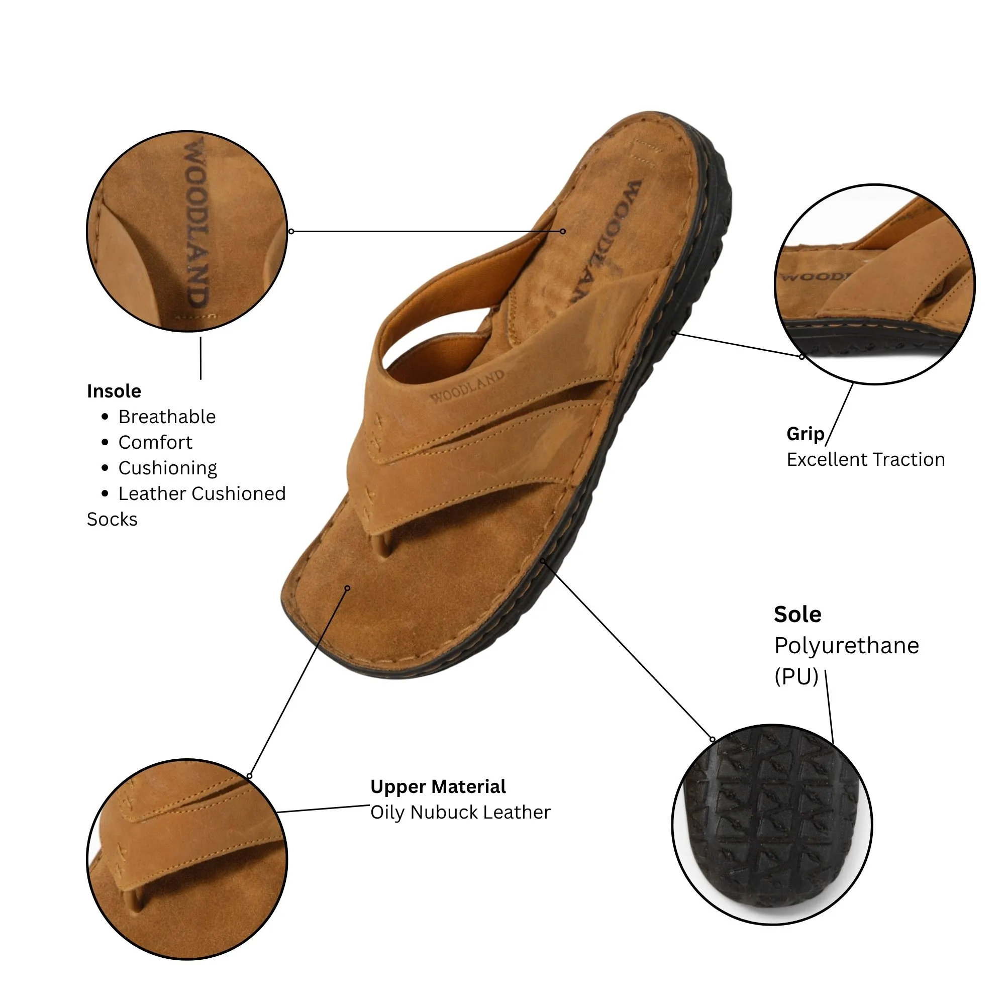 Woodland SNAYPE slippers for men 5
