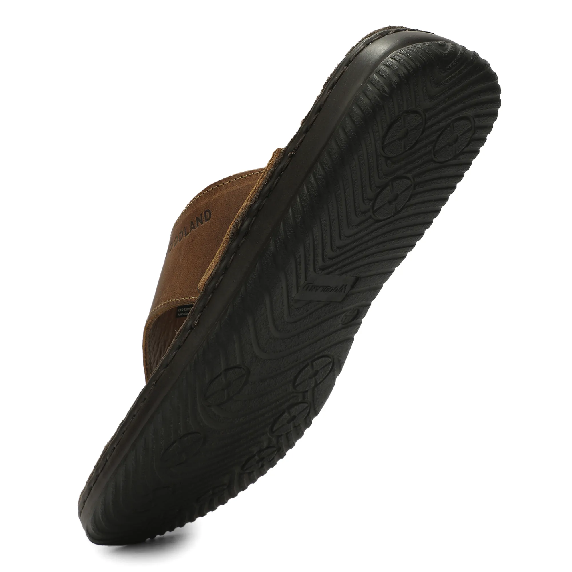  Woodland Men's Olive Green Colored Sandals with Rubber Sole 14