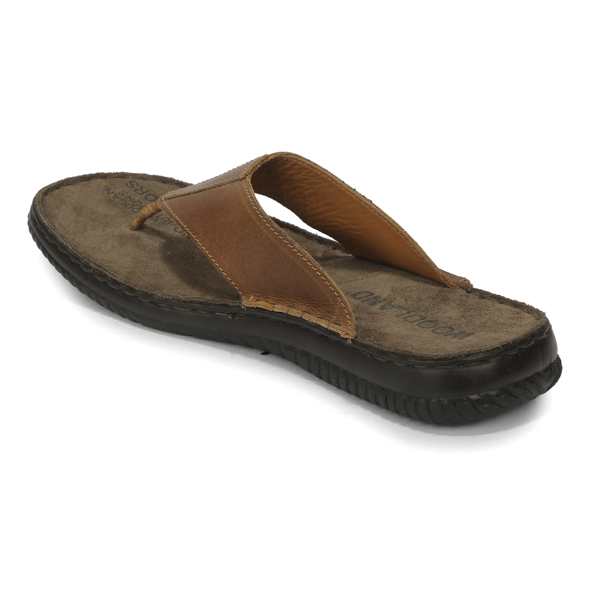  Woodland Men's Olive Green Colored Sandals with Rubber Sole 8