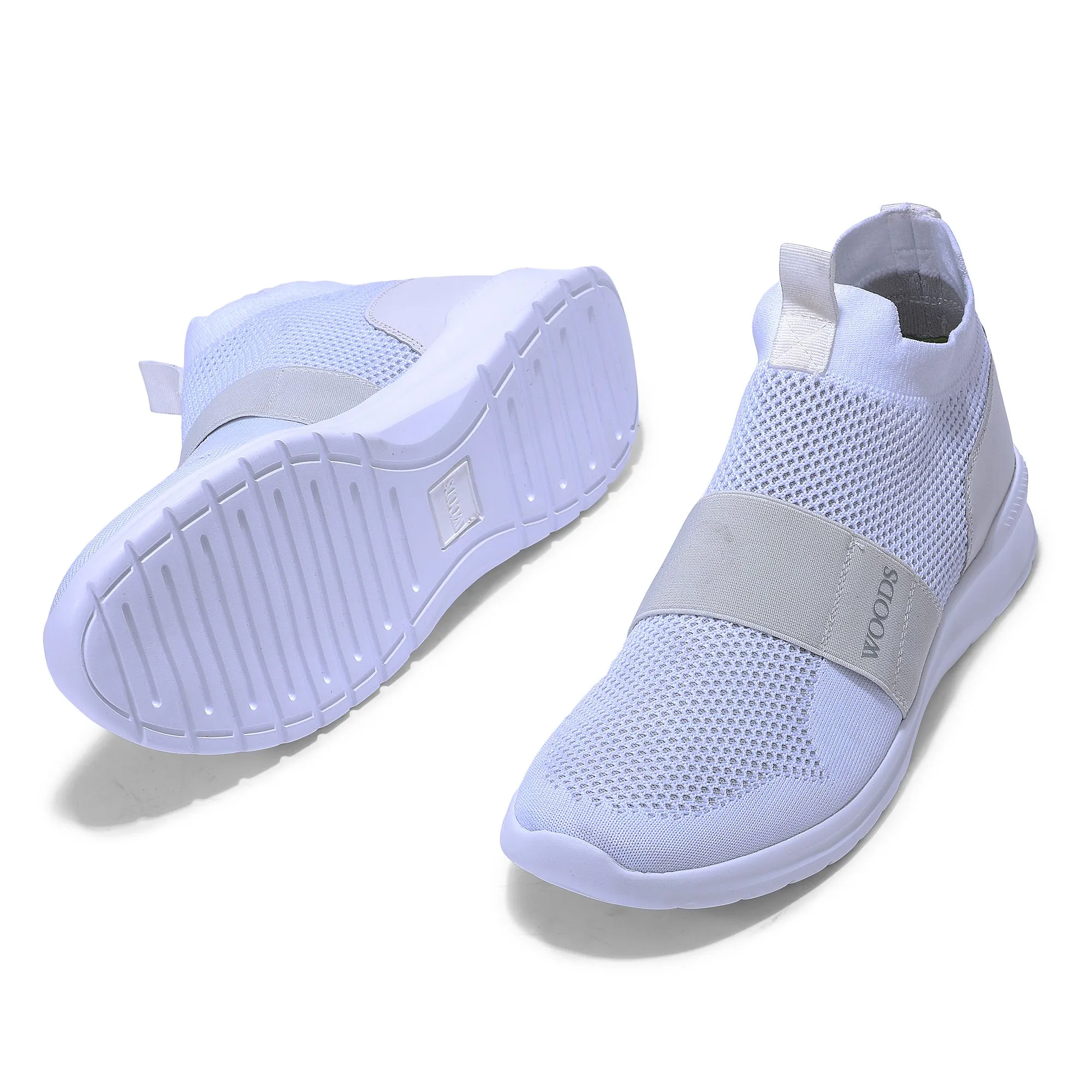 White mid-ankle sneaker - Thumbnail 4