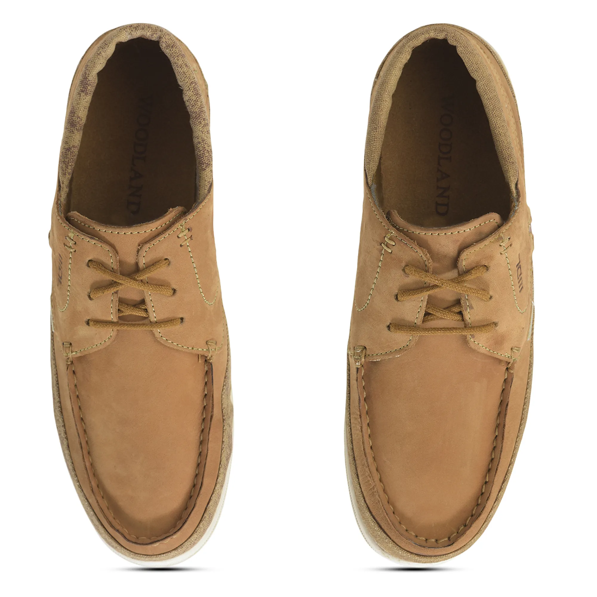 Woodland Camel Nubuk Dayline Lace Casuals - Thumbnail 5
