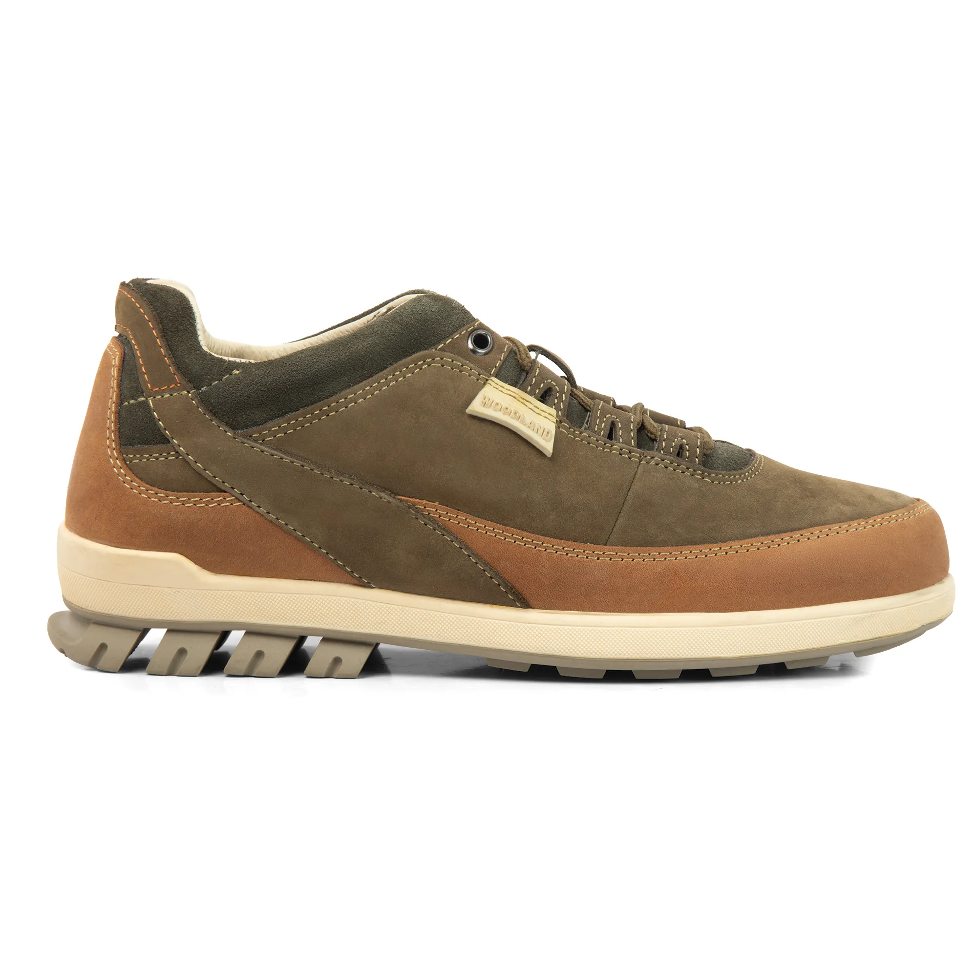 Woodland Men’s Olive Green Versatile Nubuck Casual Shoes - Thumbnail 2