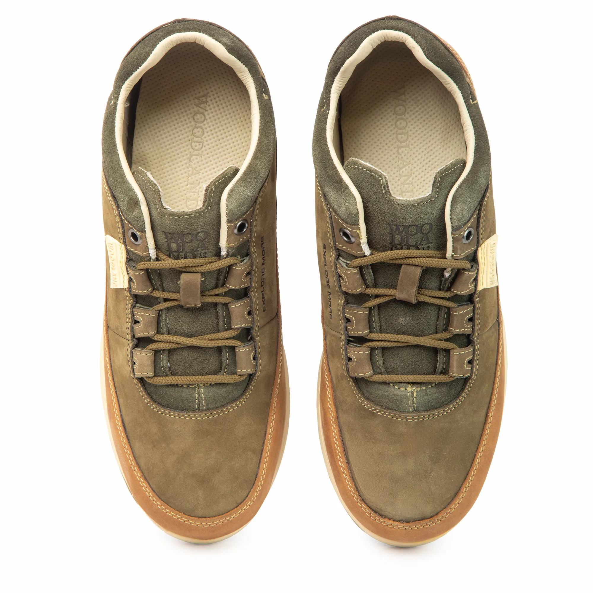 Woodland Men’s Olive Green Versatile Nubuck Casual Shoes - Thumbnail 4
