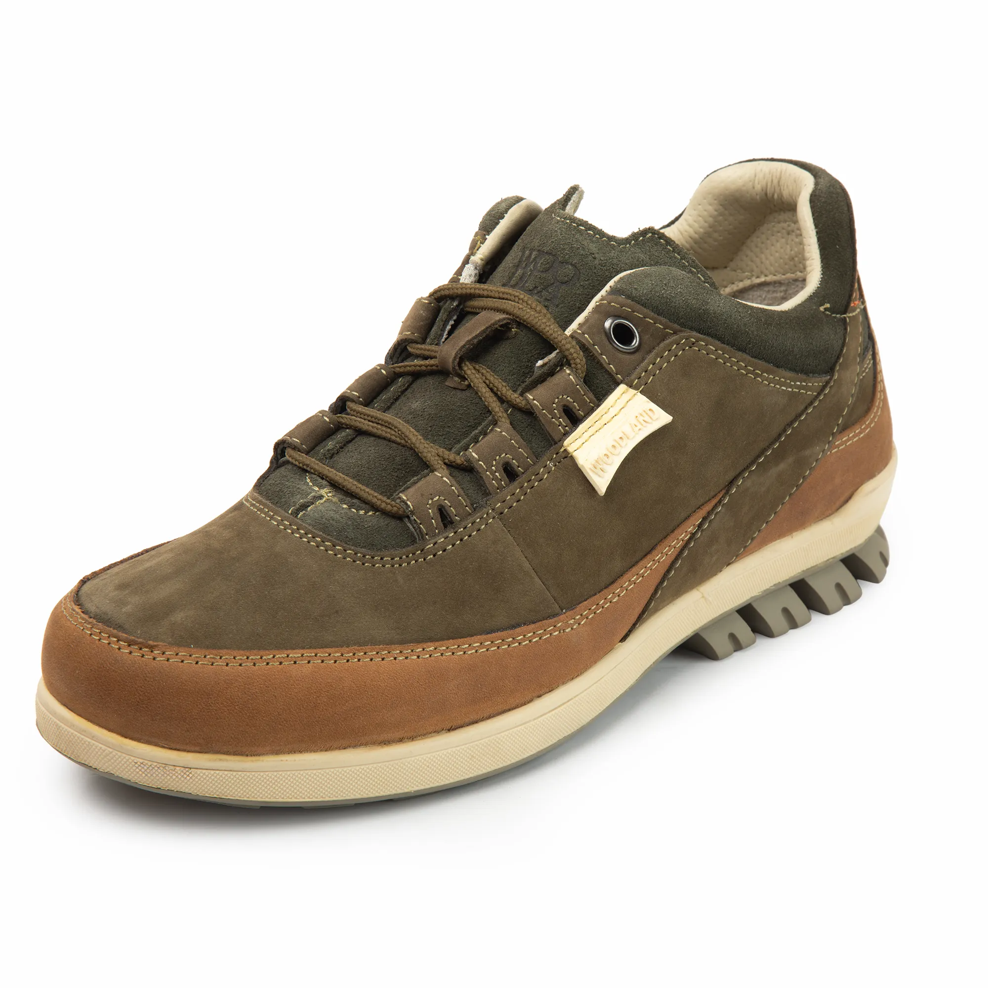 Woodland Men’s Olive Green Versatile Nubuck Casual Shoes - Thumbnail 9