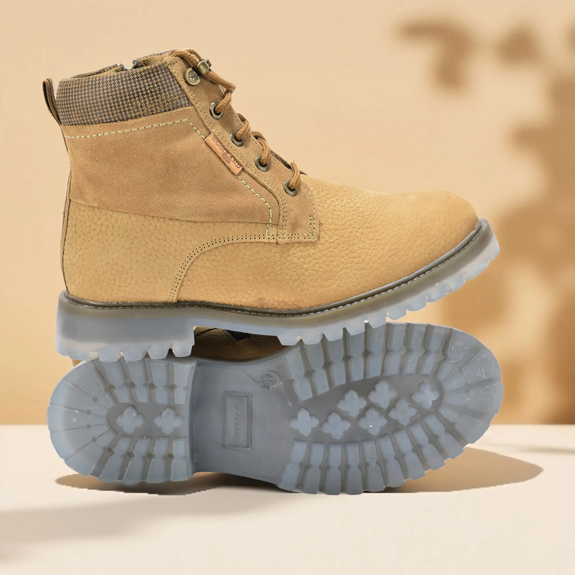 Woodland Camel Nubuk Ramblr High-Top Boots - Thumbnail 9
