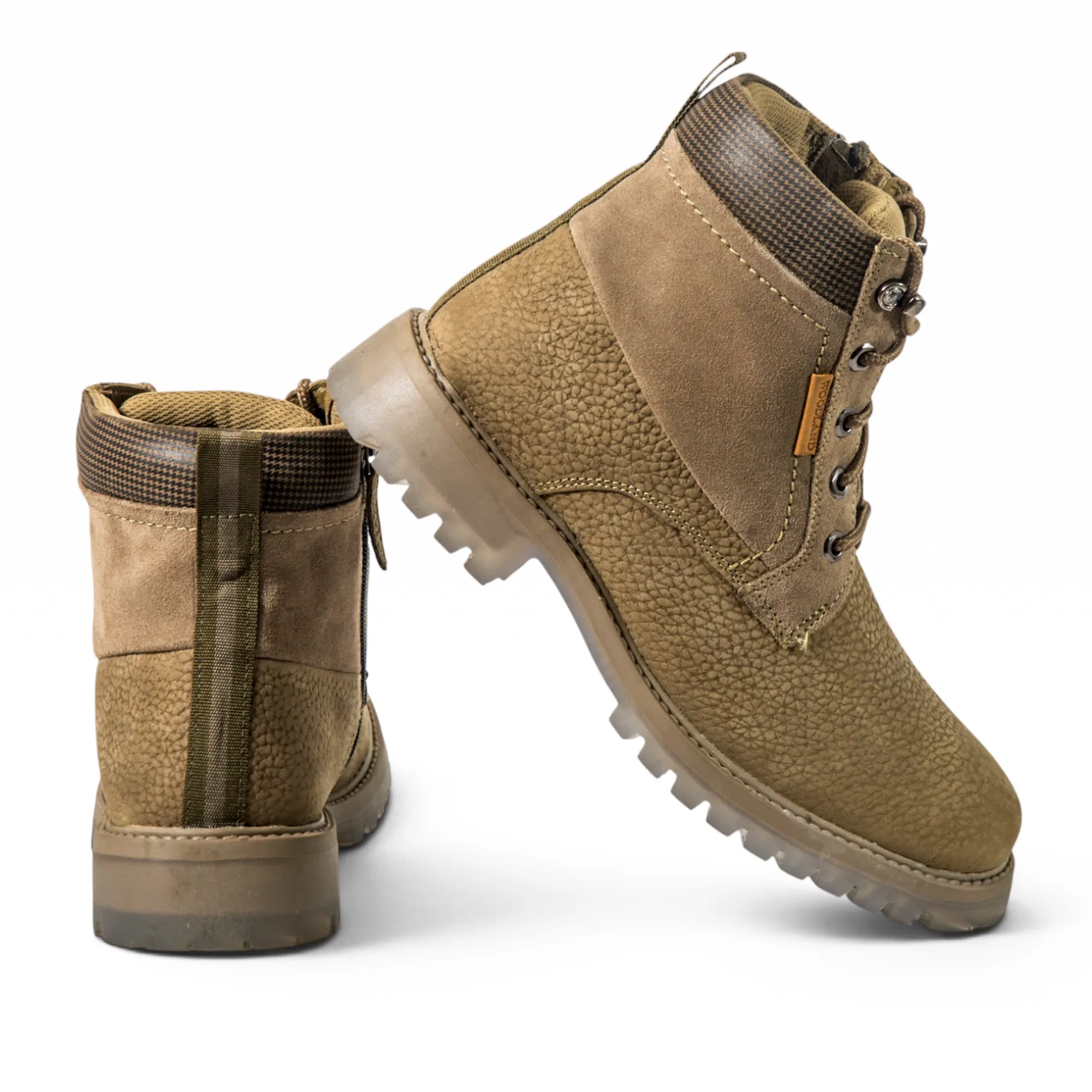 Woodland Dubai Khaki Nubuk Ramblr High-Top Boots - Thumbnail 3
