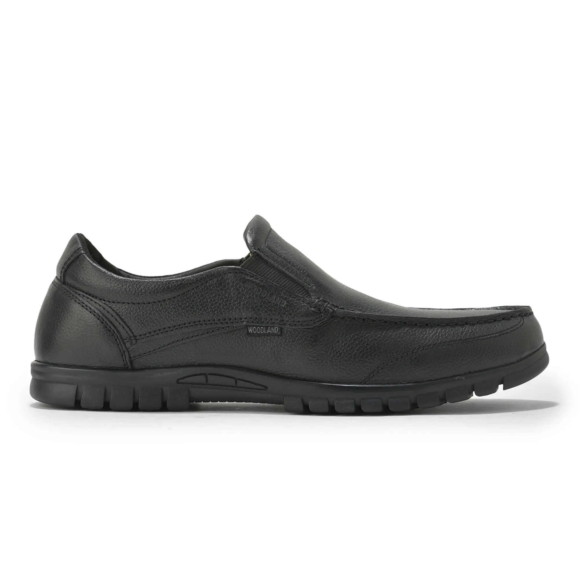Black slip-on shoe for men - Thumbnail 2