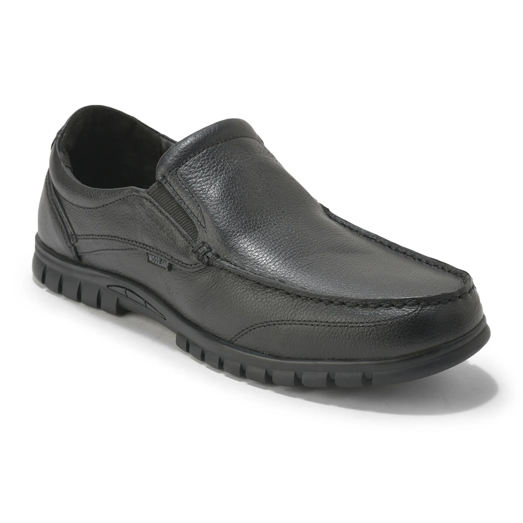 Black slip-on shoe for men - Thumbnail 3