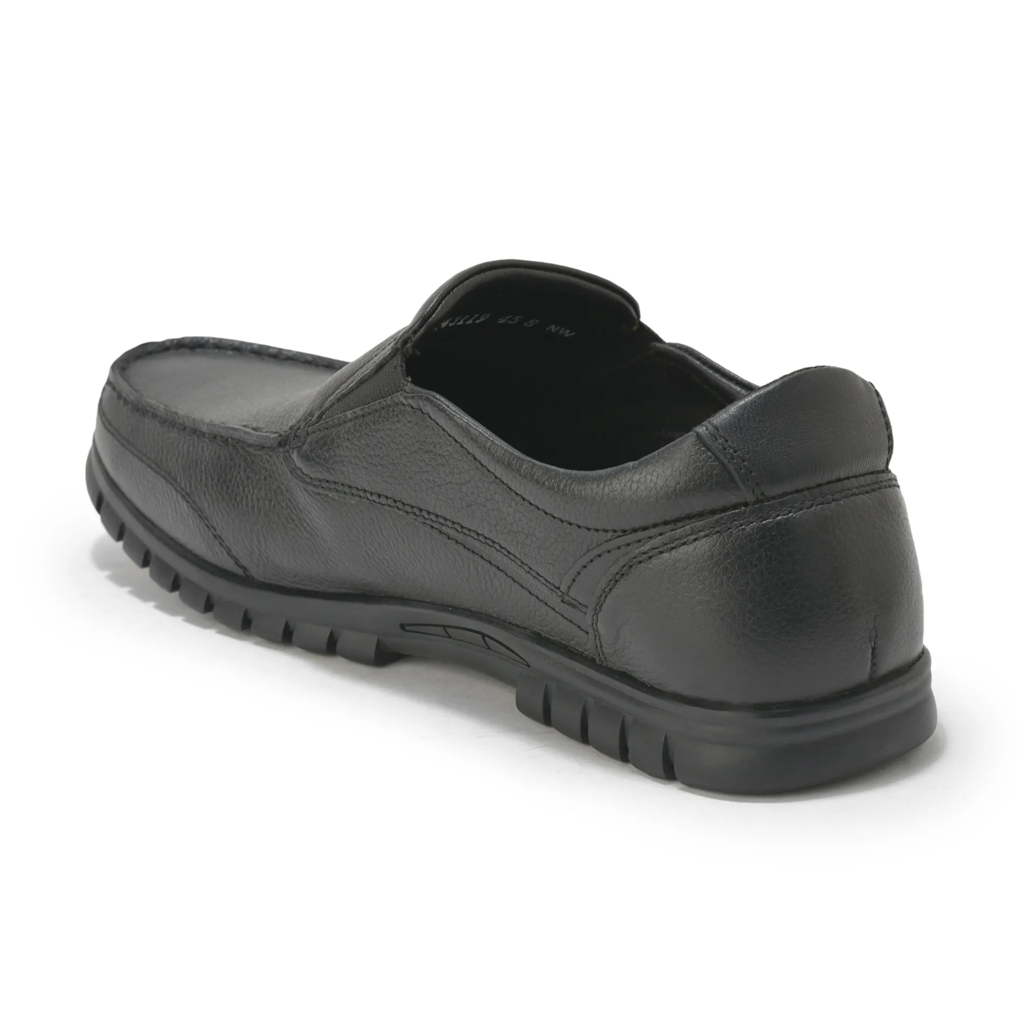 Black slip-on shoe for men - Thumbnail 7