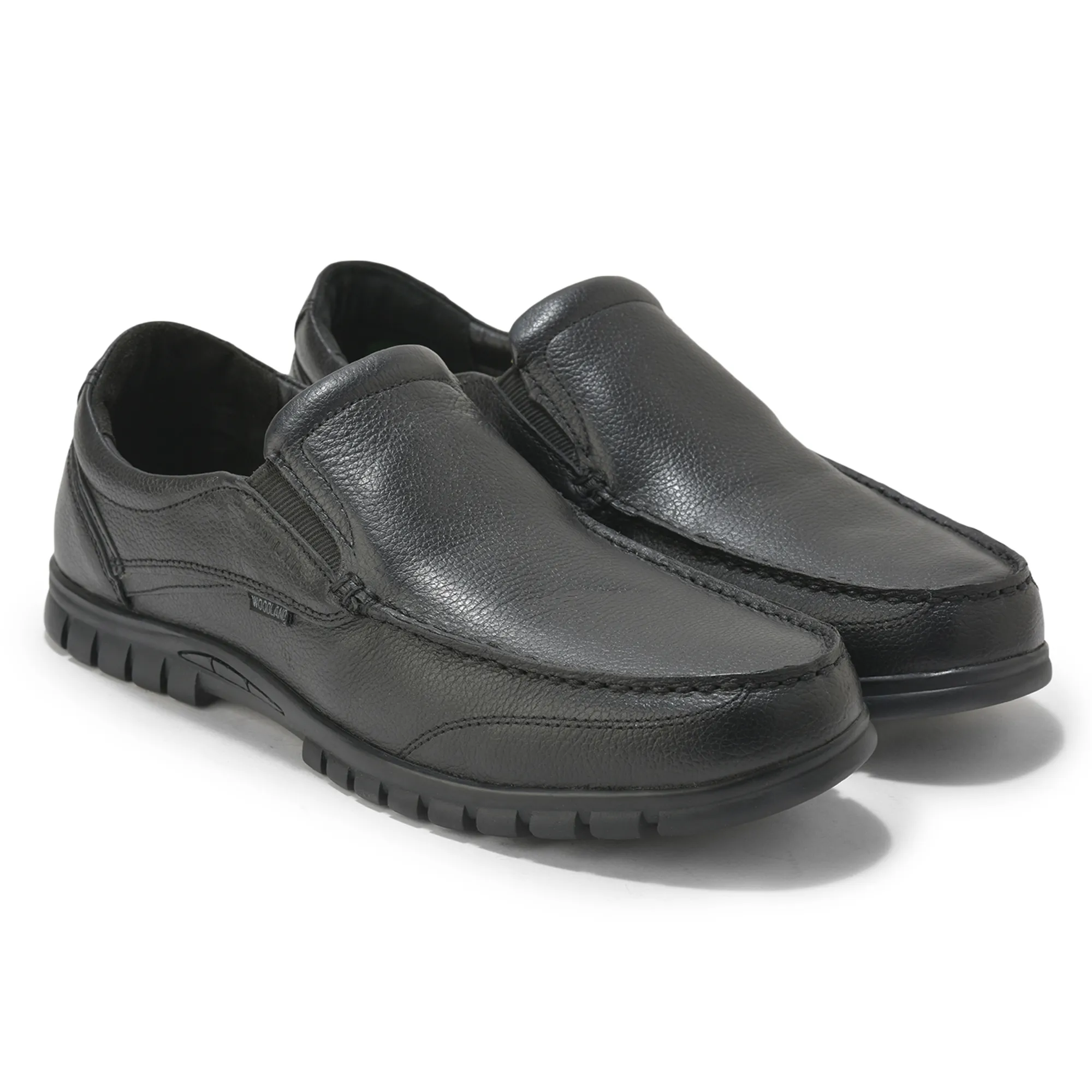 Black slip-on shoe for men - Thumbnail 8
