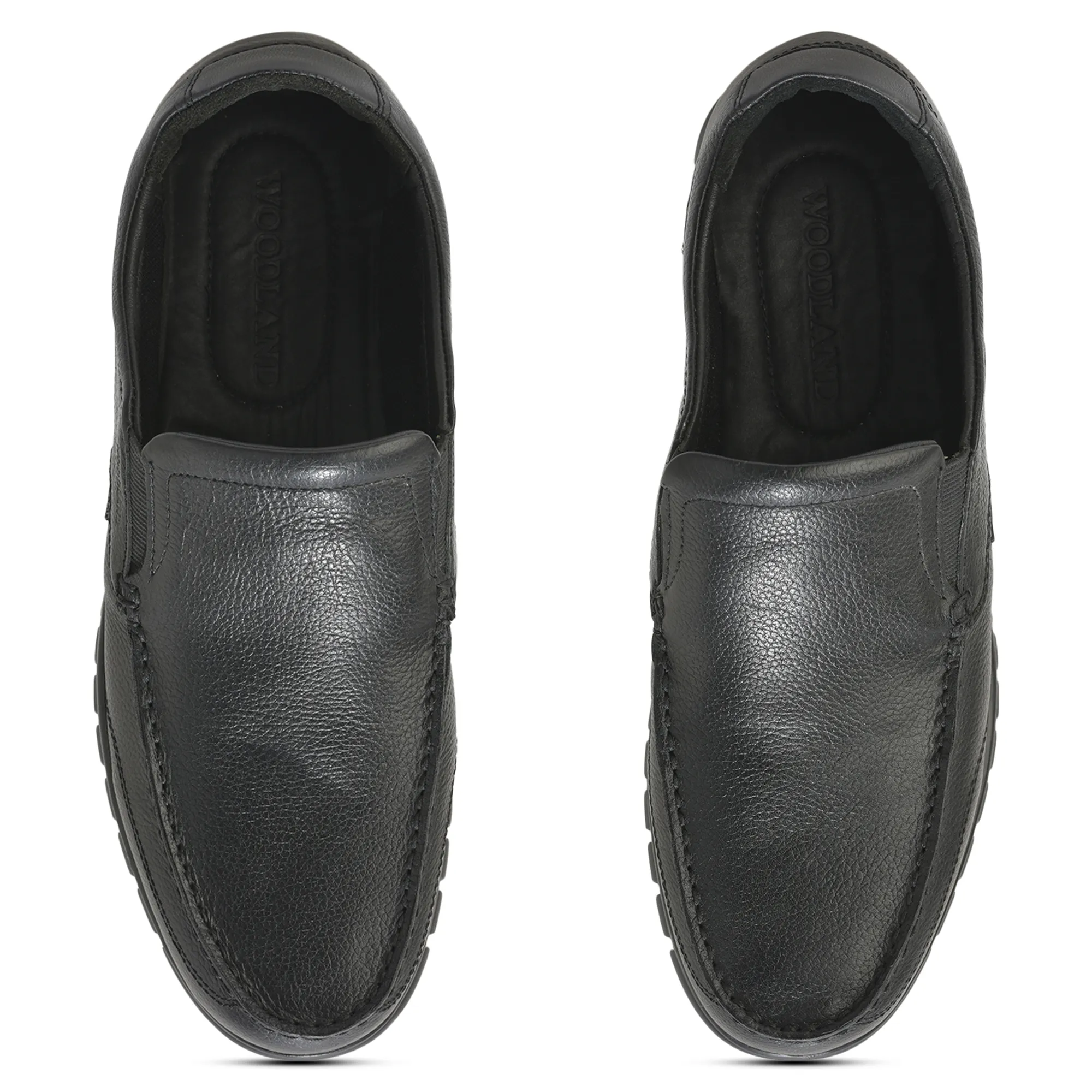 Black slip-on shoe for men - Thumbnail 5