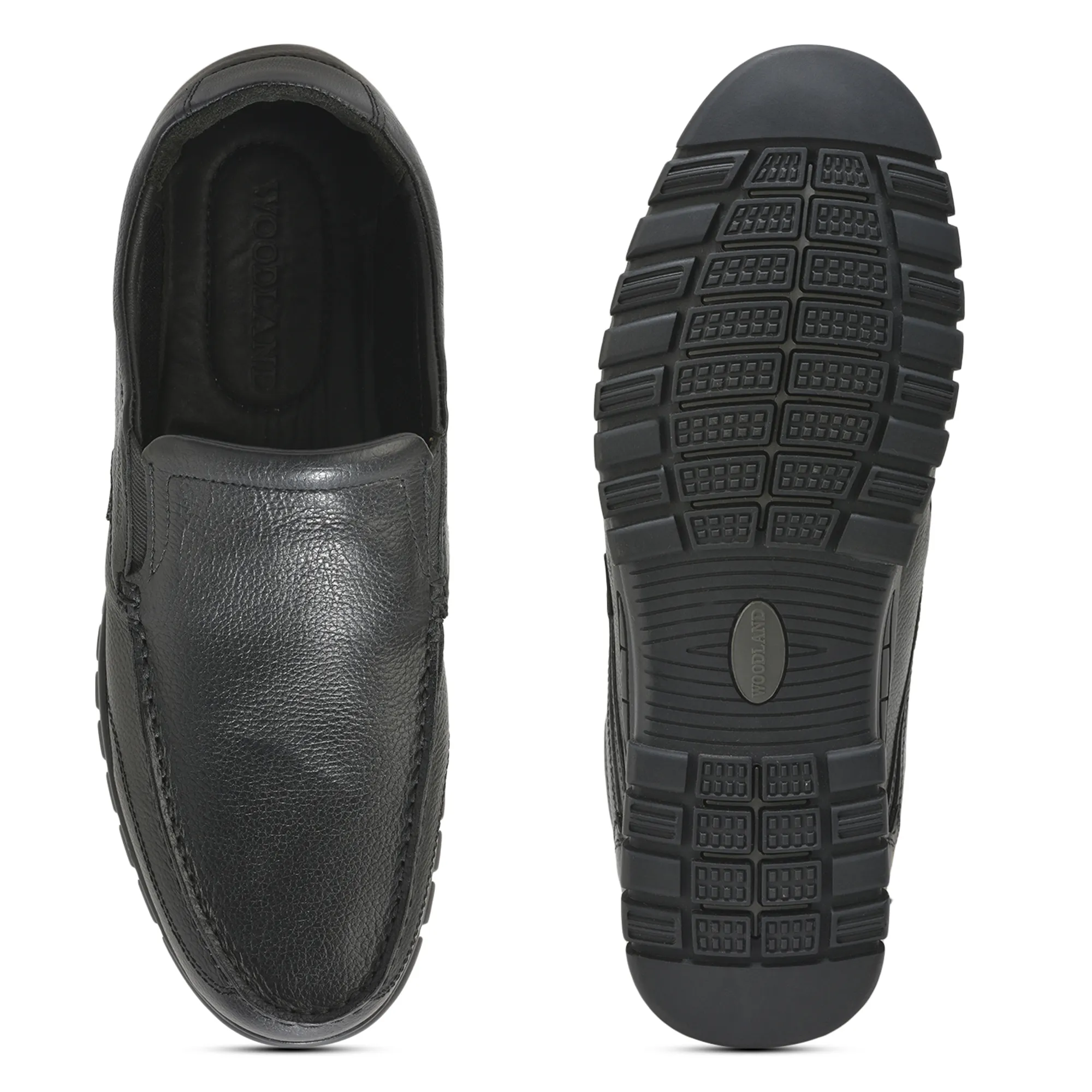 Black slip-on shoe for men - Thumbnail 9