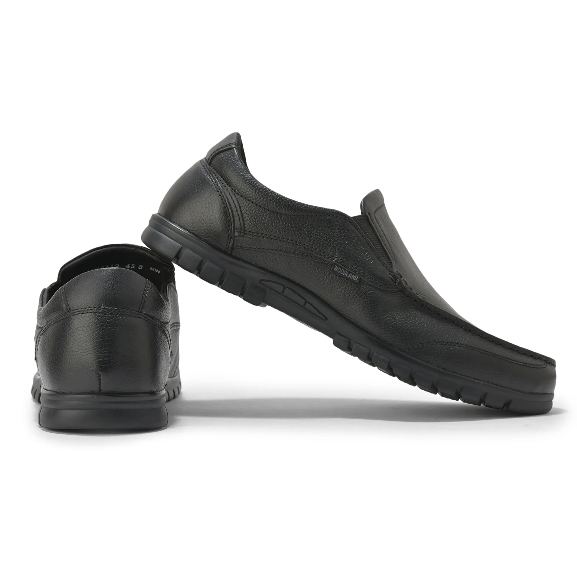 Black slip-on shoe for men - Thumbnail 10
