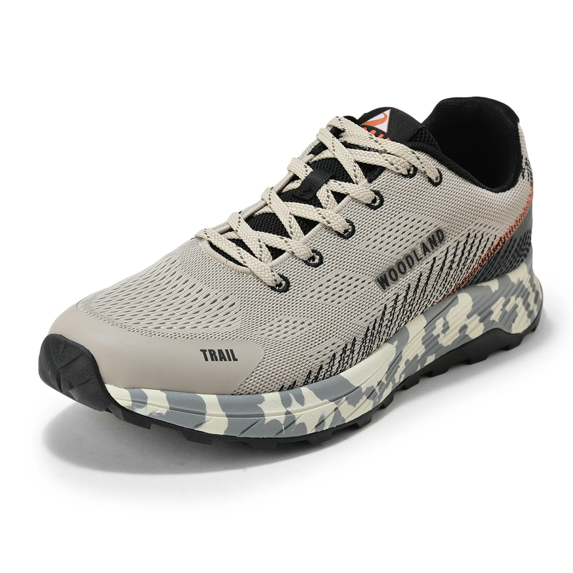 Men Grey Trail-Runner Jacquard Sports Shoe - Thumbnail 11