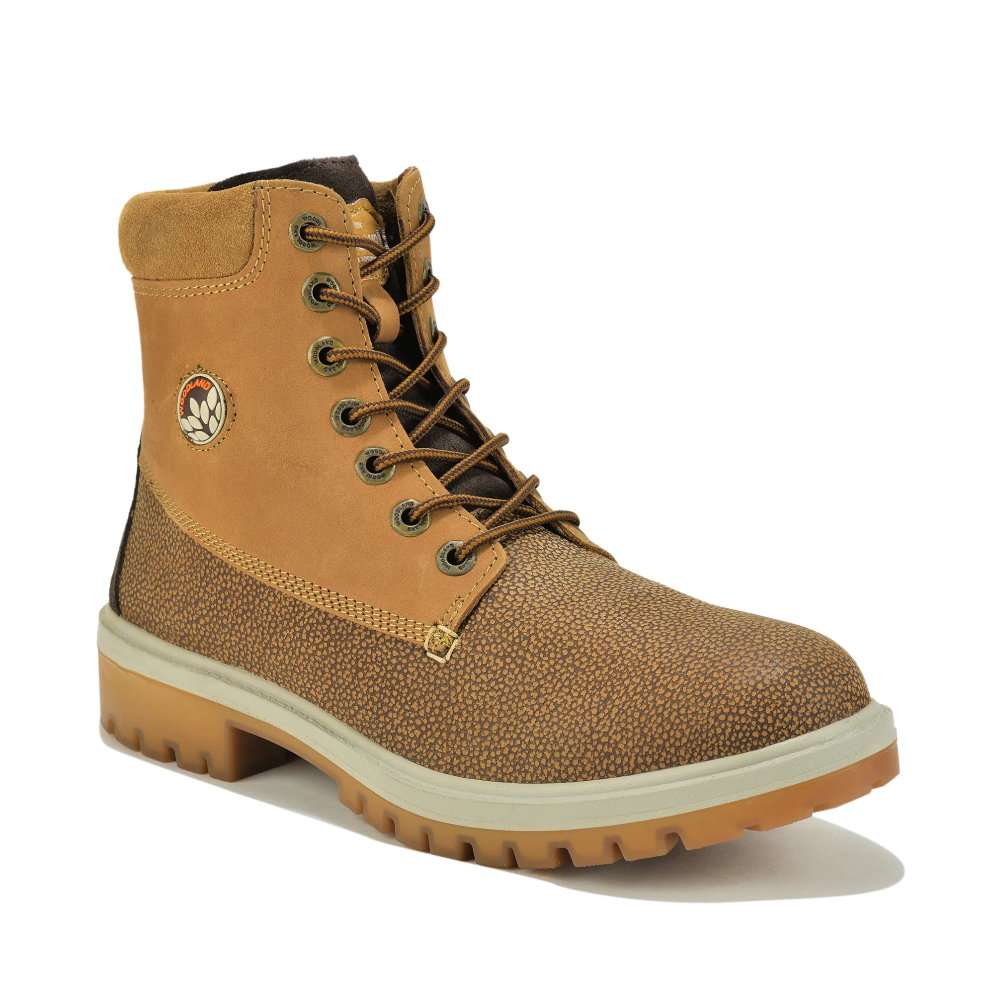 Woodland Camel Nubuk Lace-Up Boot - Thumbnail 3
