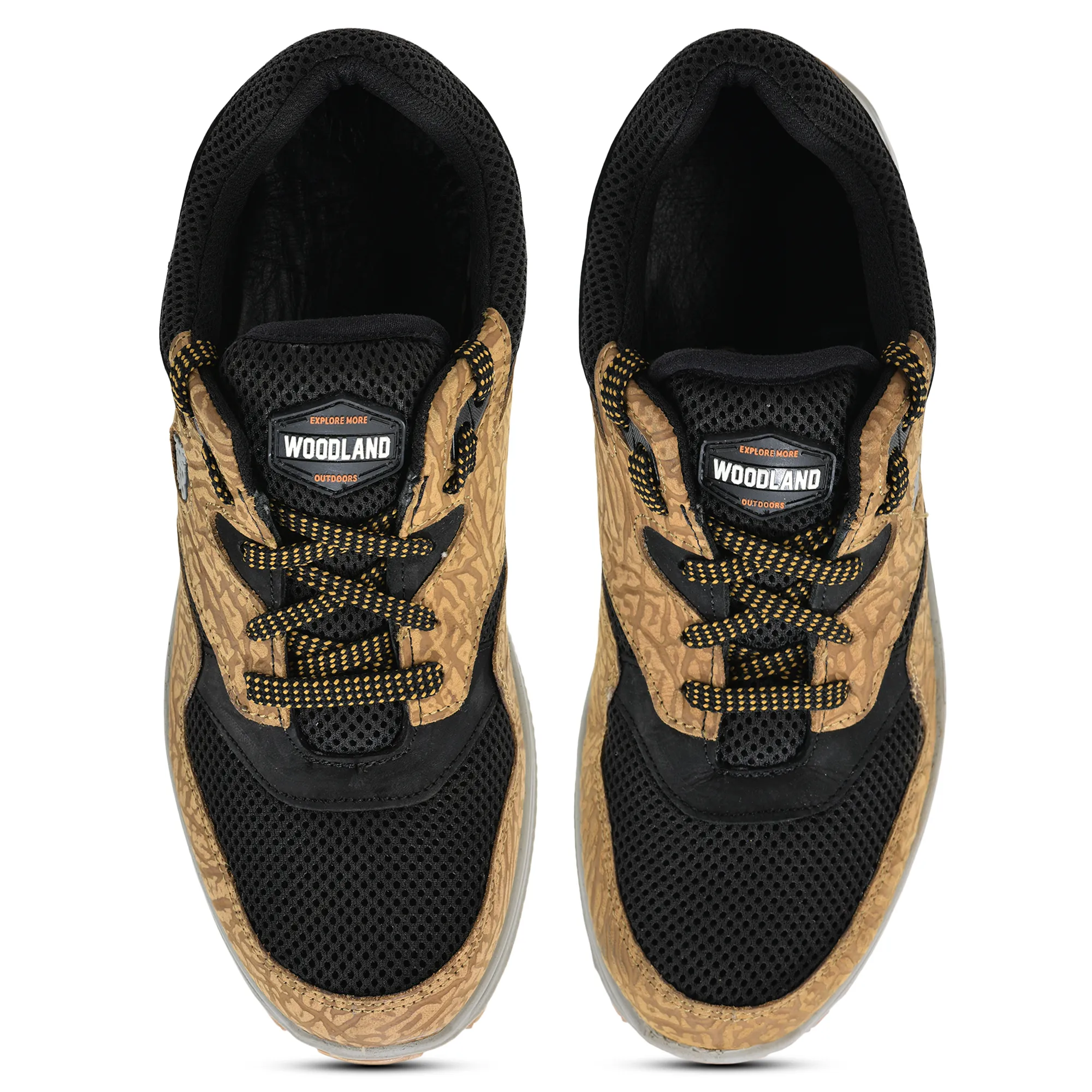 Woodland Comfortable Camel Men Casual Lace-up  Shoes - Thumbnail 4