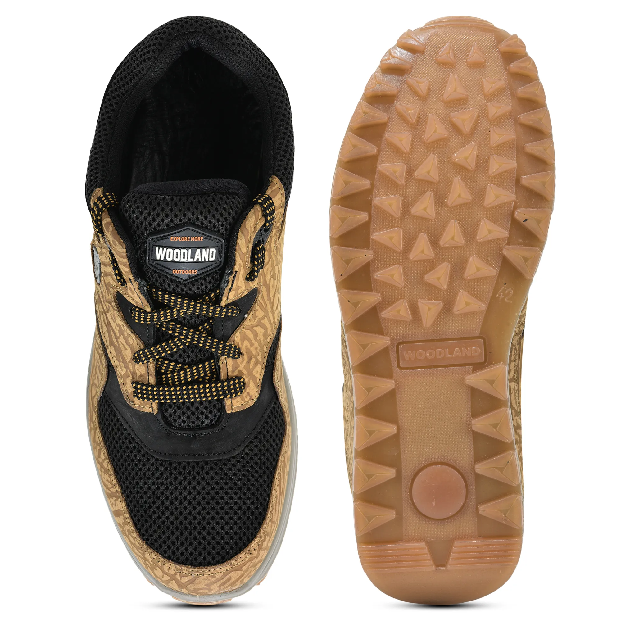 Woodland Comfortable Camel Men Casual Lace-up  Shoes - Thumbnail 8