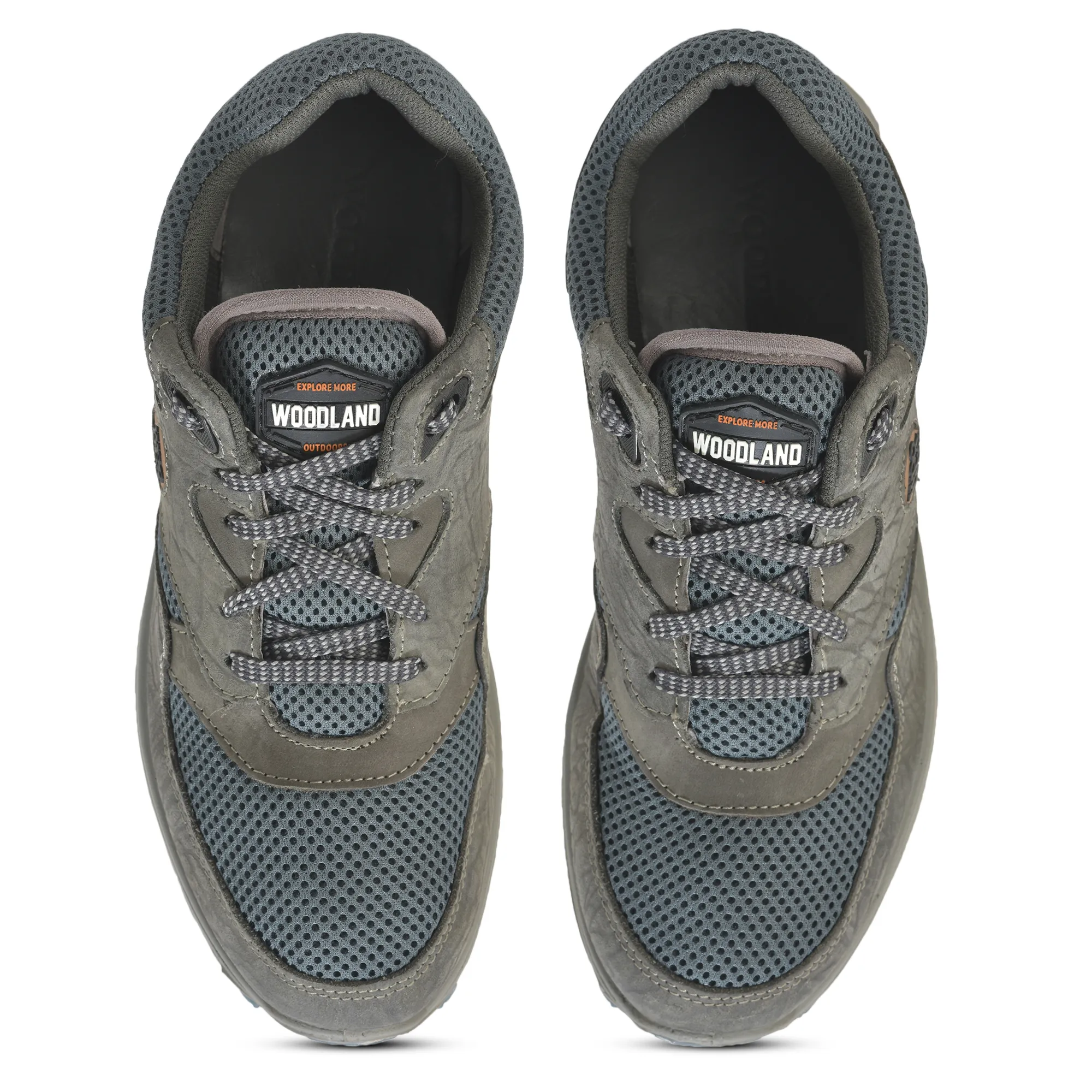 Woodland Comfortable Grey Men Casual Lace-up  Shoes - Thumbnail 5