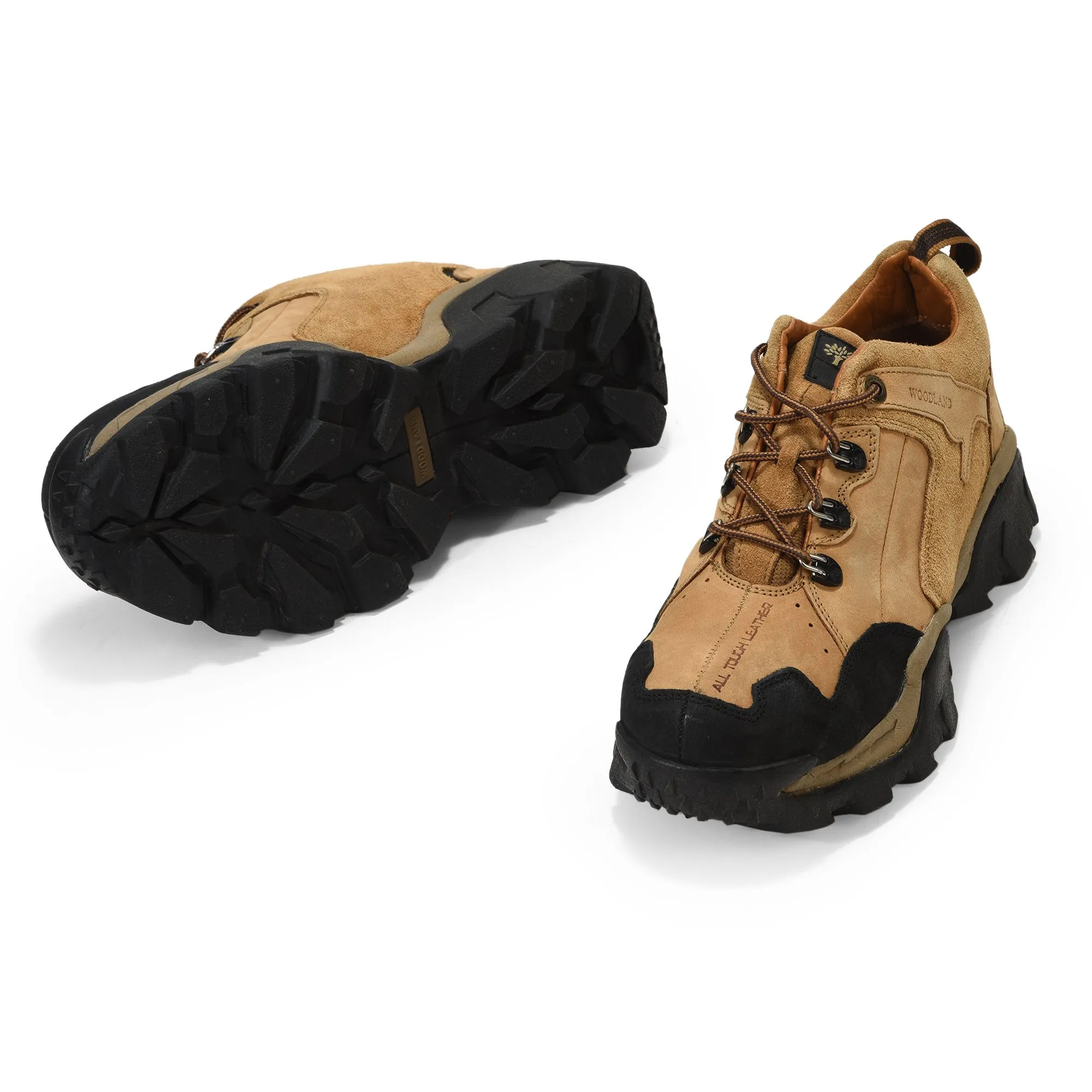 Woodland CAMEL casual boat shoes - Thumbnail 4