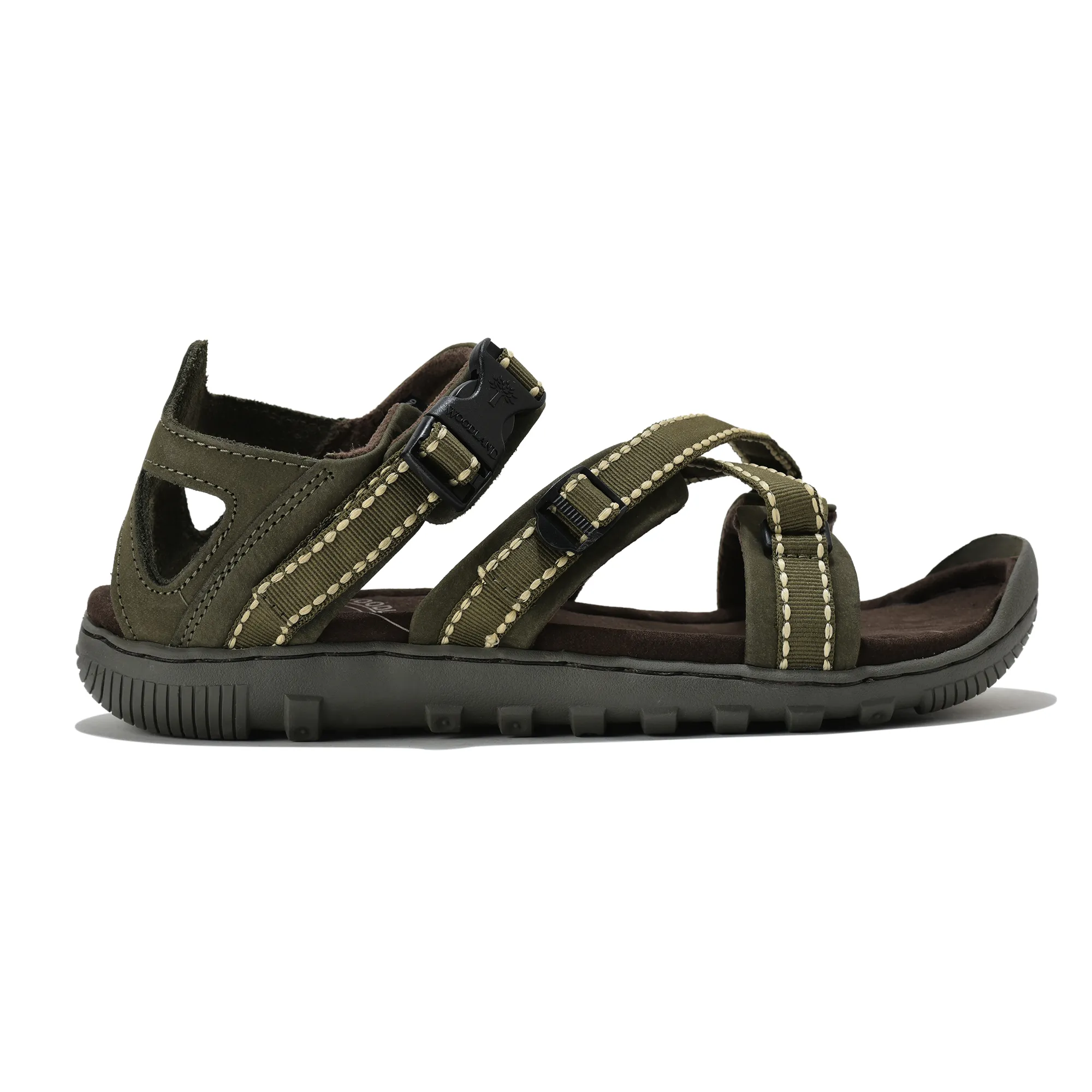 Woodland OLIVE GREEN floater sandals - Thumbnail 2