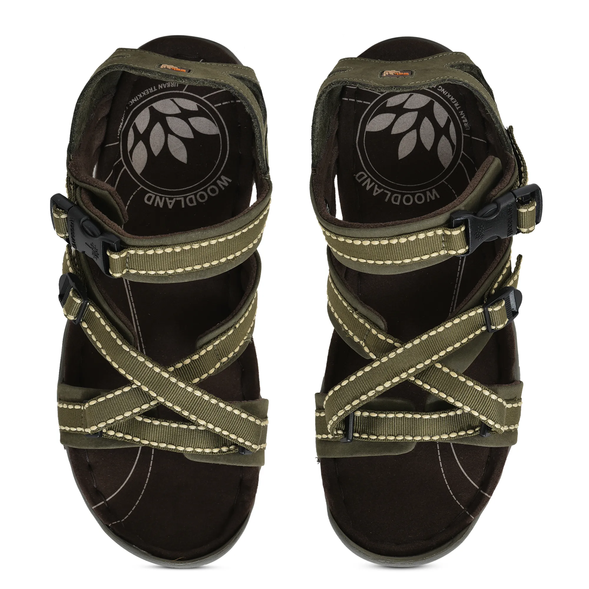 Woodland OLIVE GREEN floater sandals - Thumbnail 5