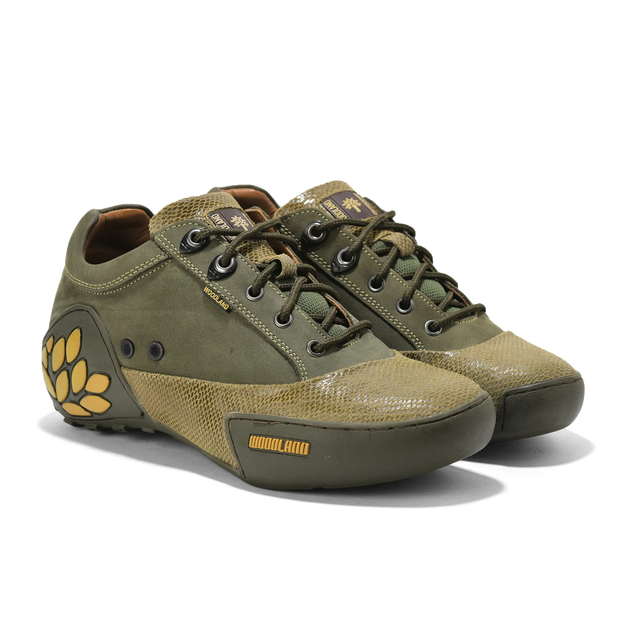 Woodland OLIVE GREEN casual shoes - Thumbnail 11