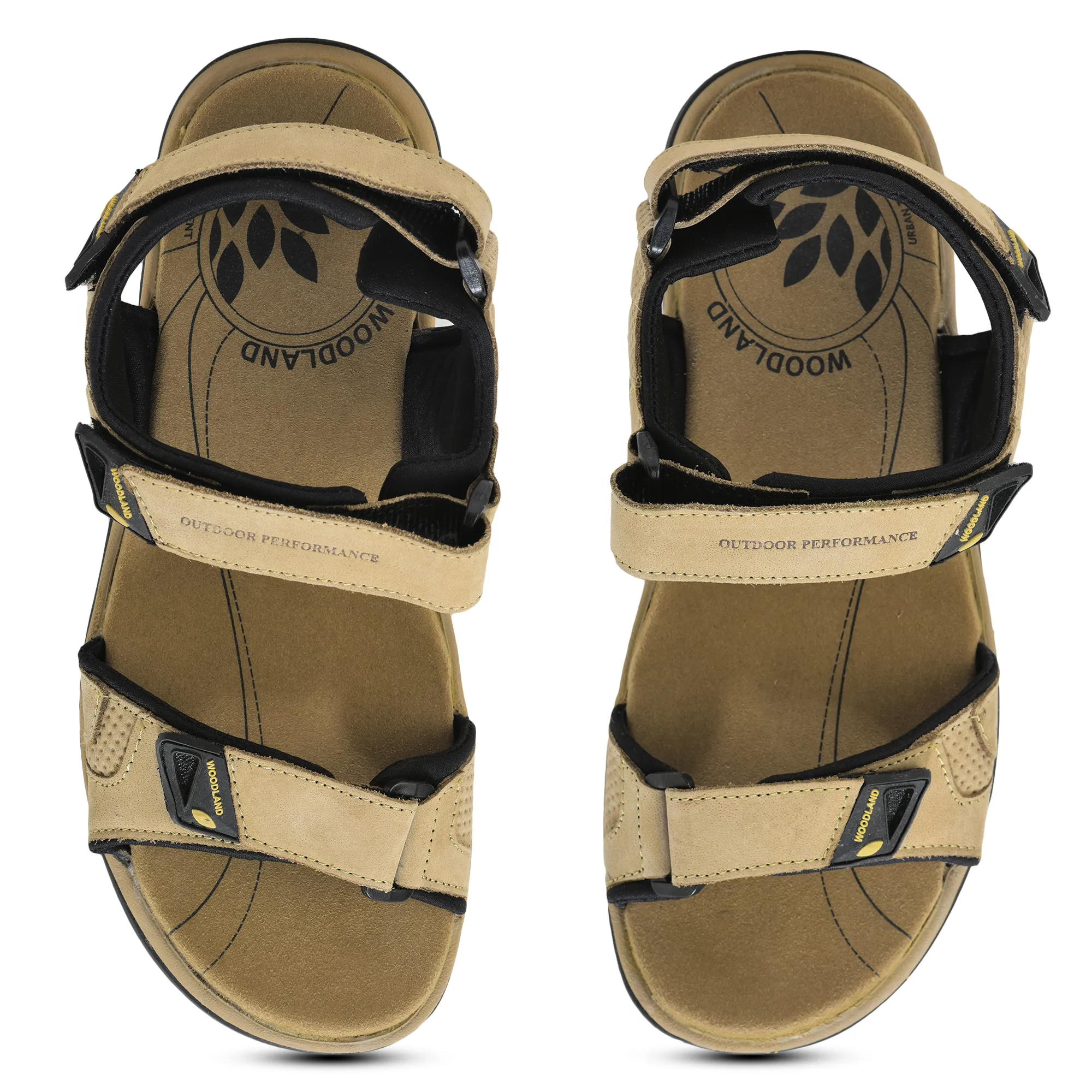 Khaki Sandals For Men - Thumbnail 5
