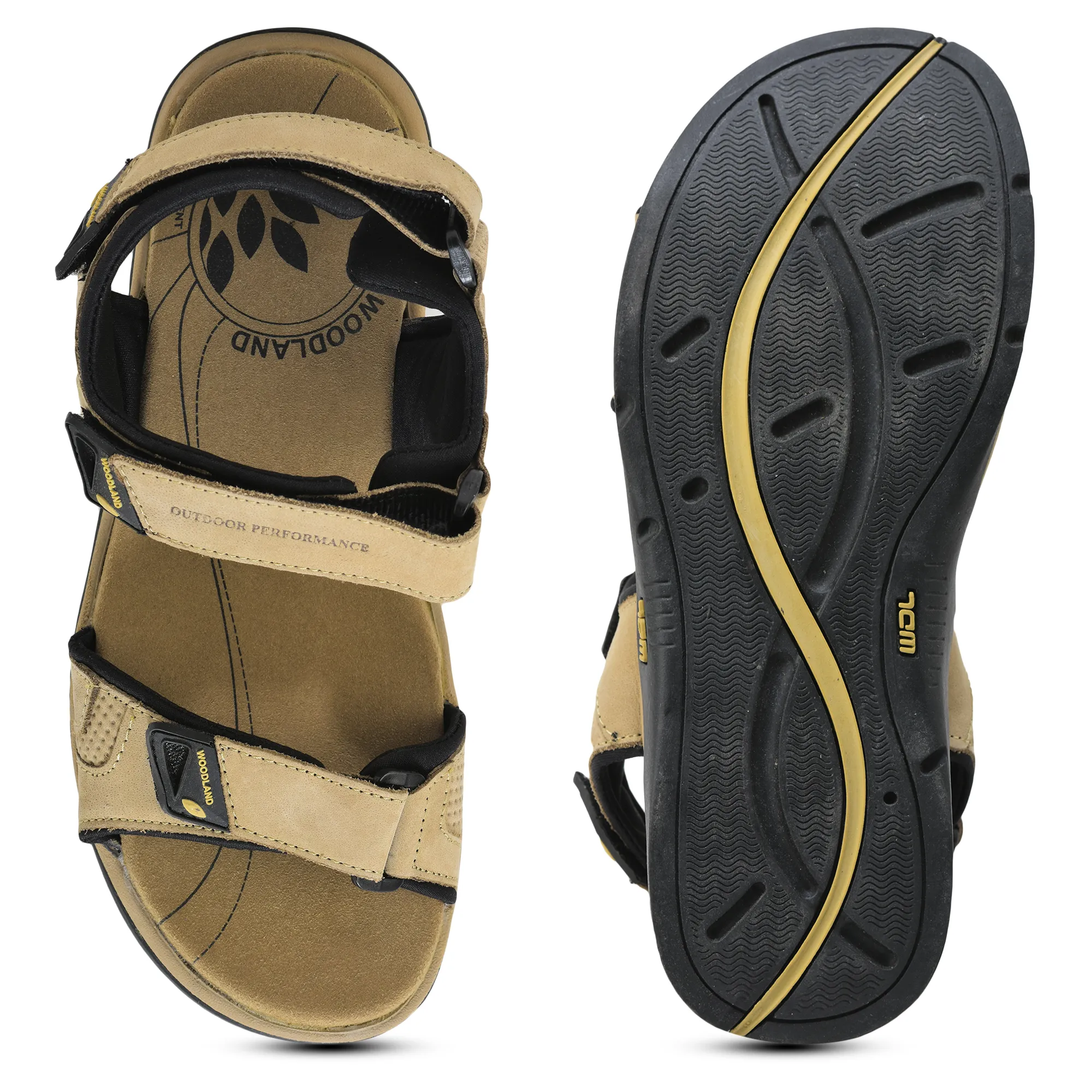 Khaki Sandals For Men - Thumbnail 9