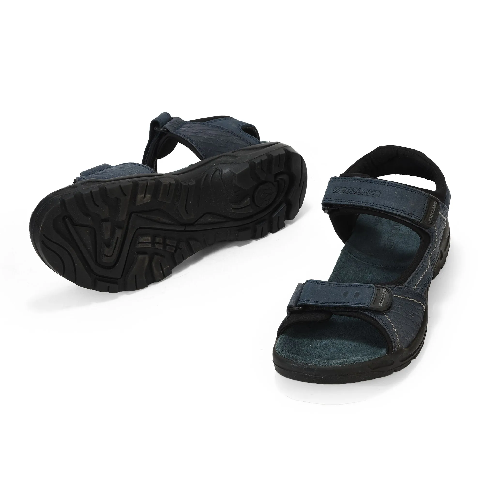 Royal blue casual sandal for men - Thumbnail 4