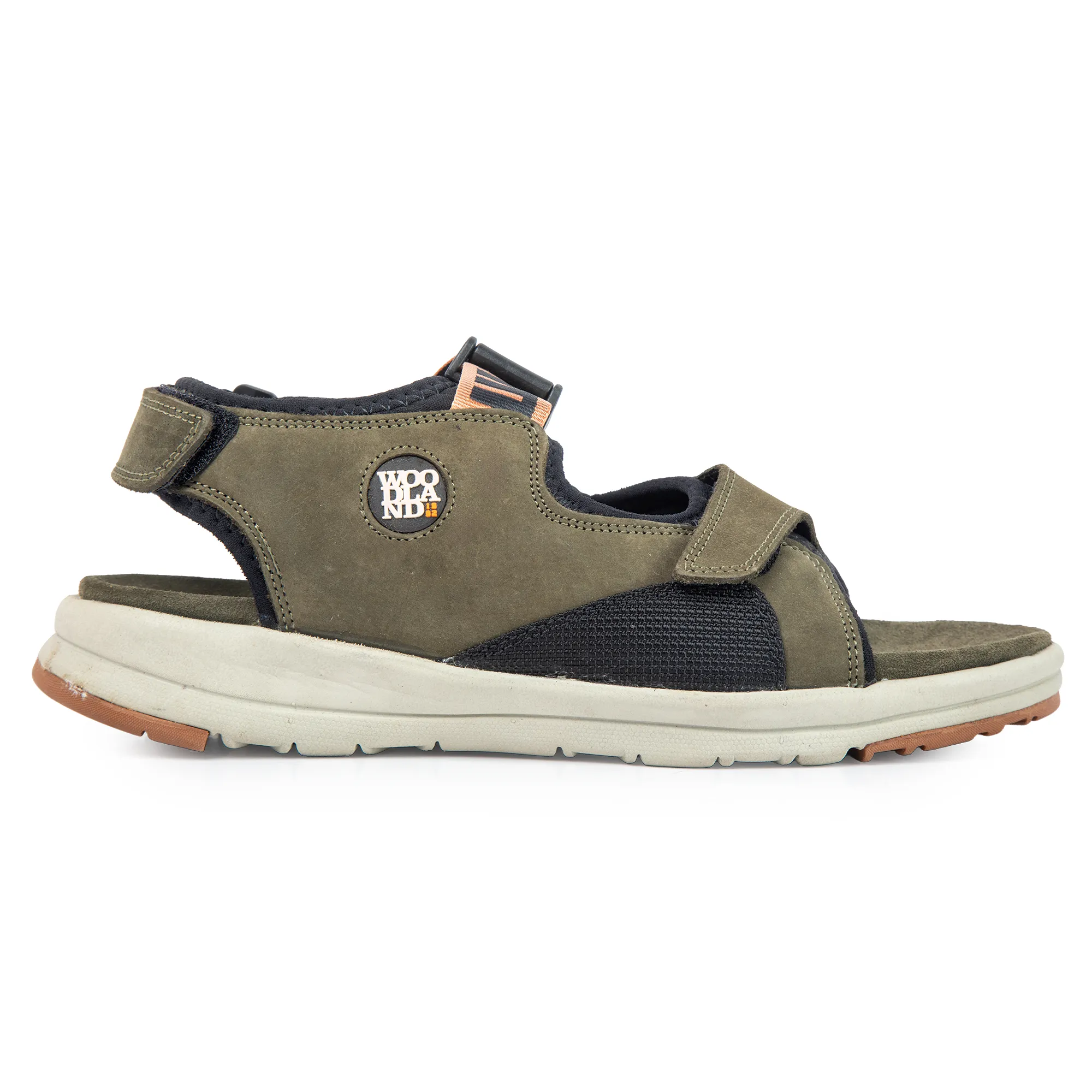 Woodland Men’s Olive Green Flow Nubuck Sandals - Thumbnail 2