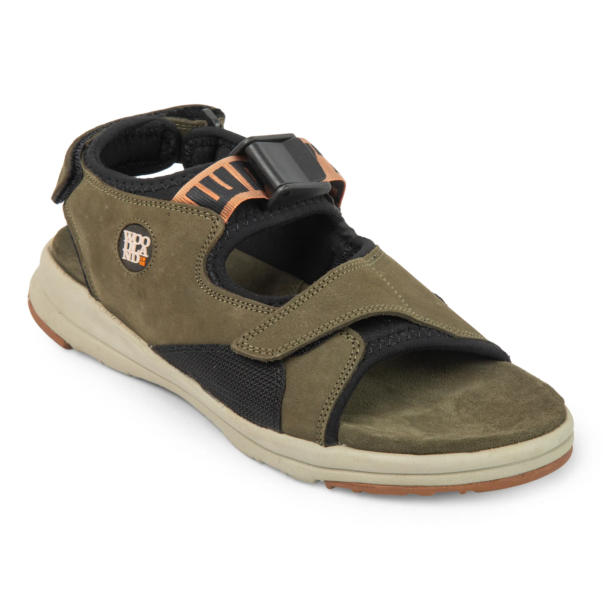 Woodland Men’s Olive Green Flow Nubuck Sandals - Thumbnail 3